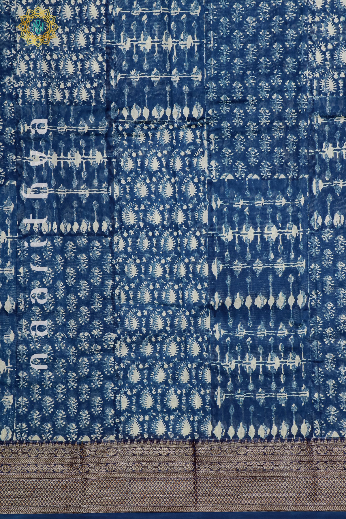 BLUE - CHANDERI SILK COTTON