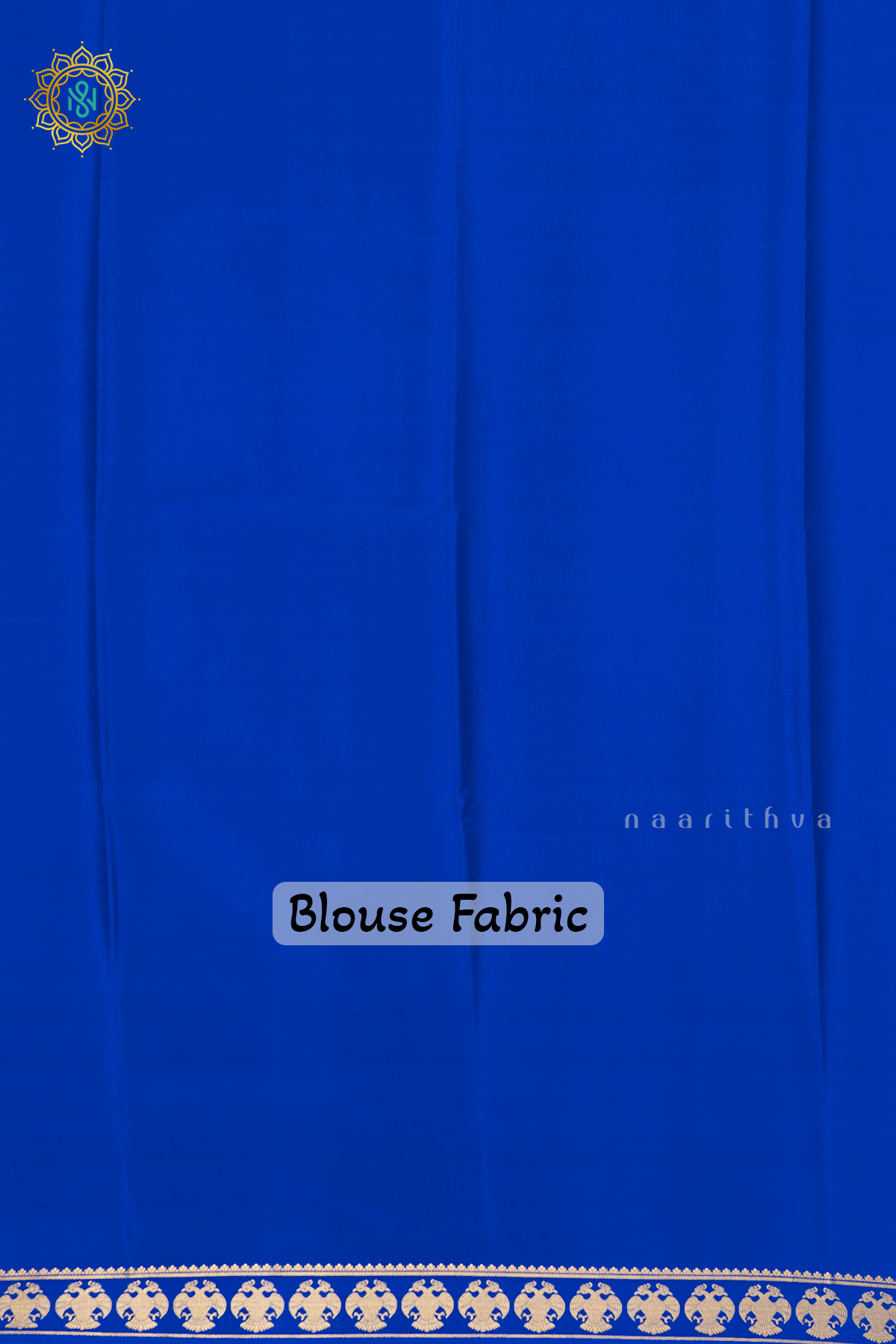 ROYAL BLUE - PURE MYSORE CREPE SILK