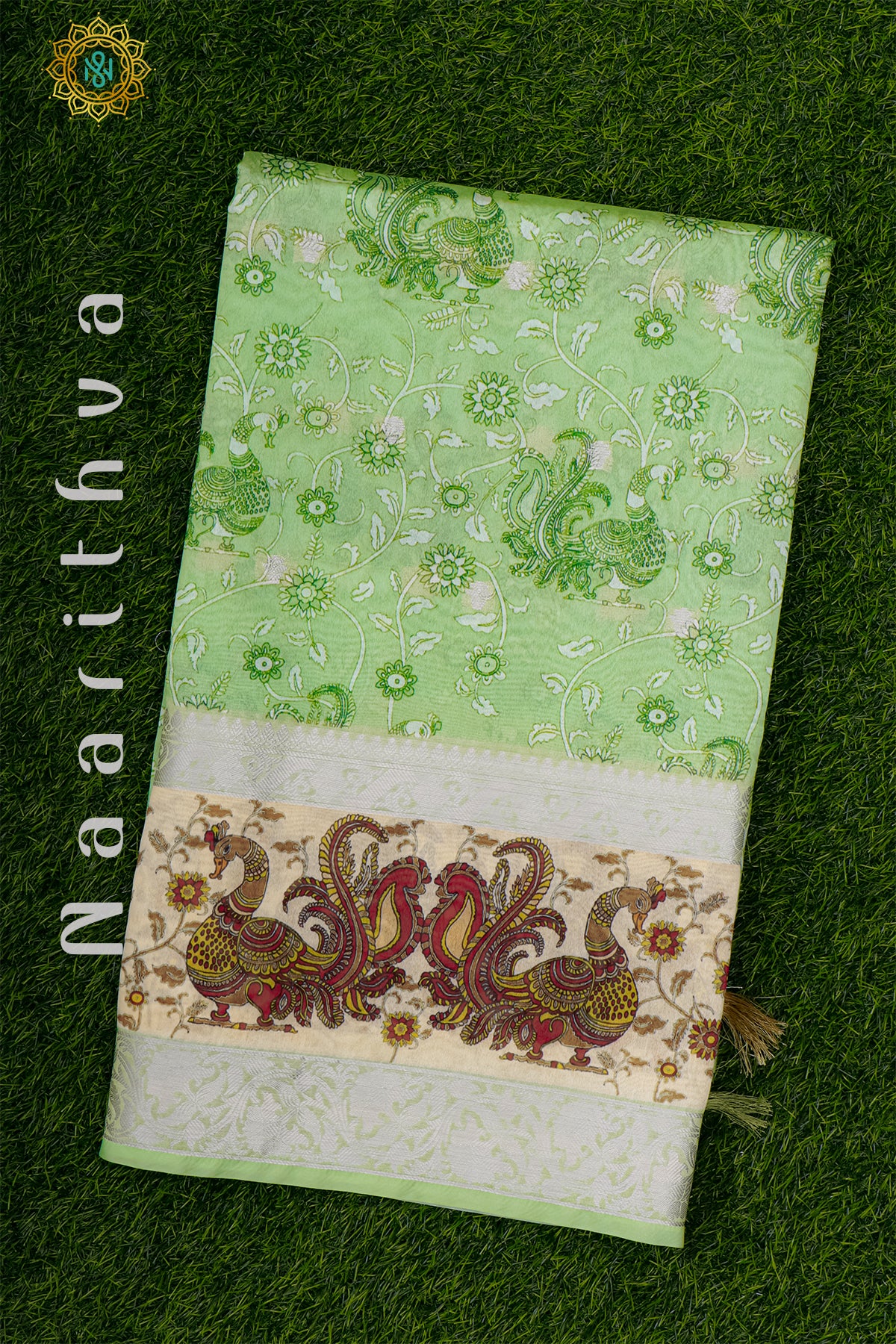 GREEN - CHANDERI SILK COTTON