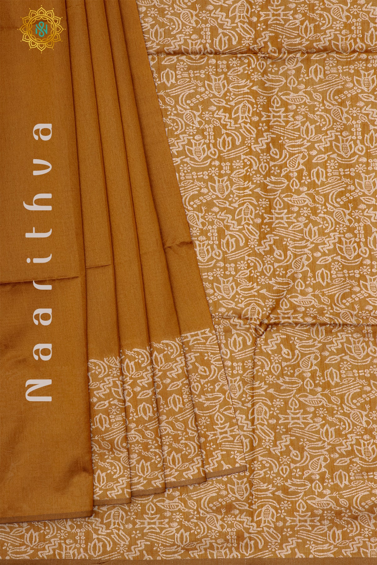 RUST ORANGE - POLY SILK COTTON