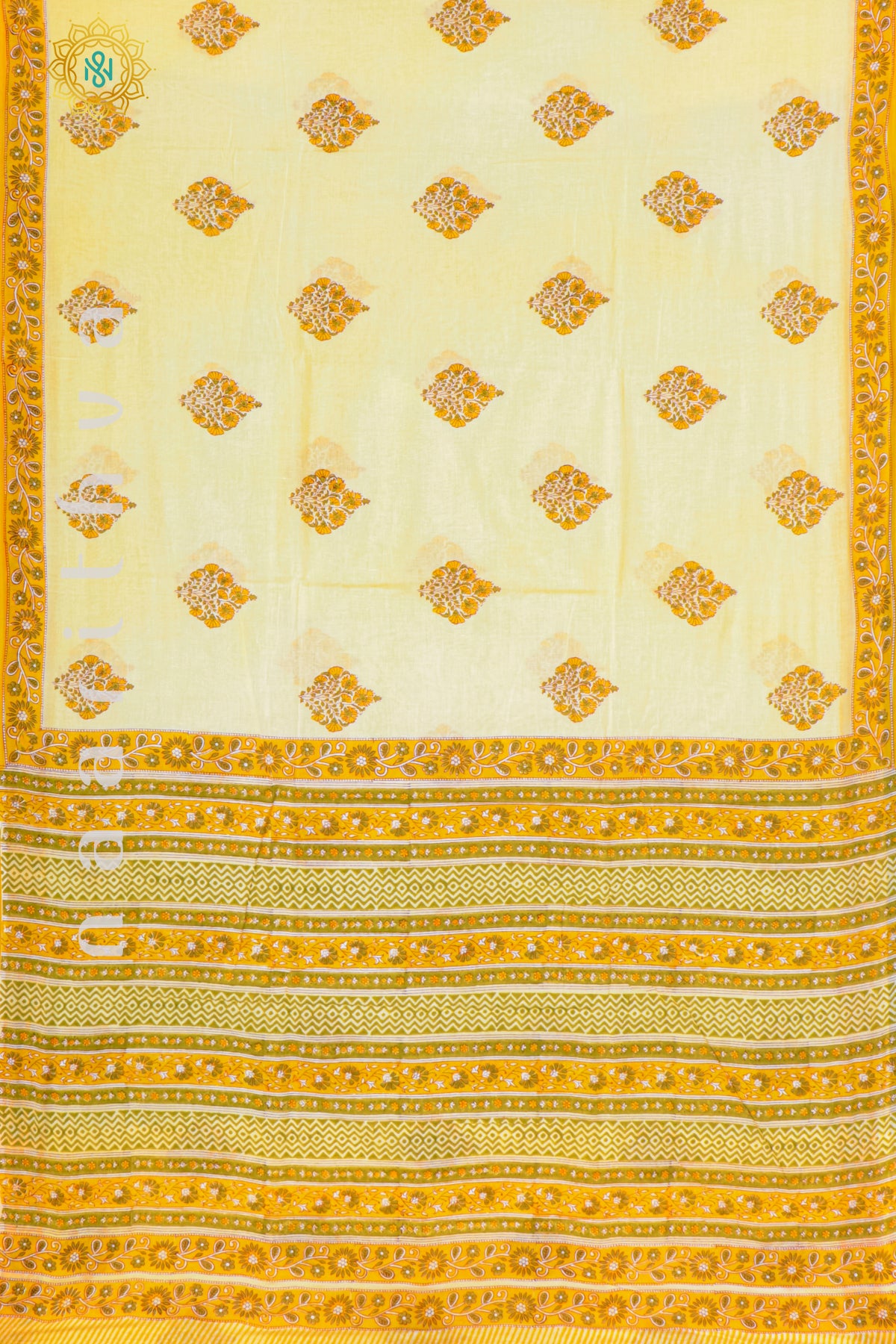 LIGHT YELLOW WITH YELLOW - MUL COTTON