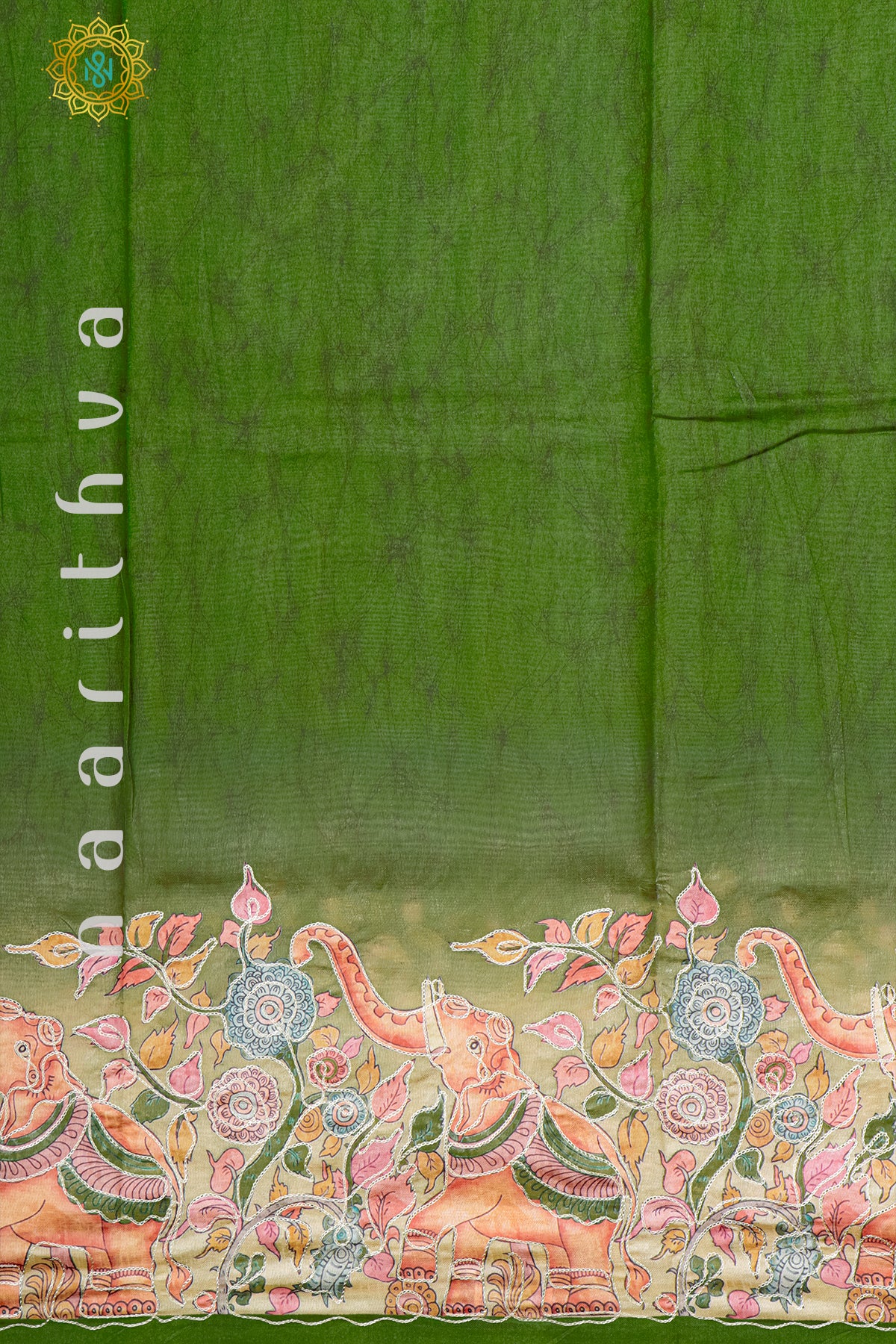 GREEN - CHANDERI SILK COTTON