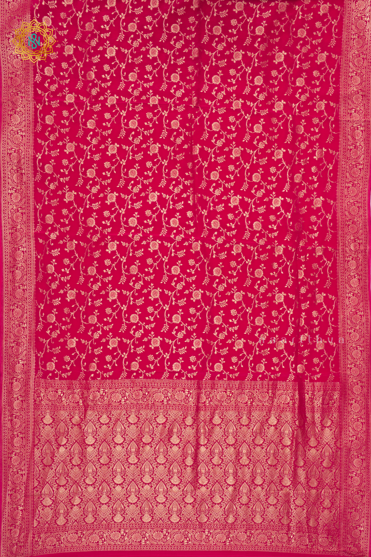 PINK - SEMI BANARASI CREPE