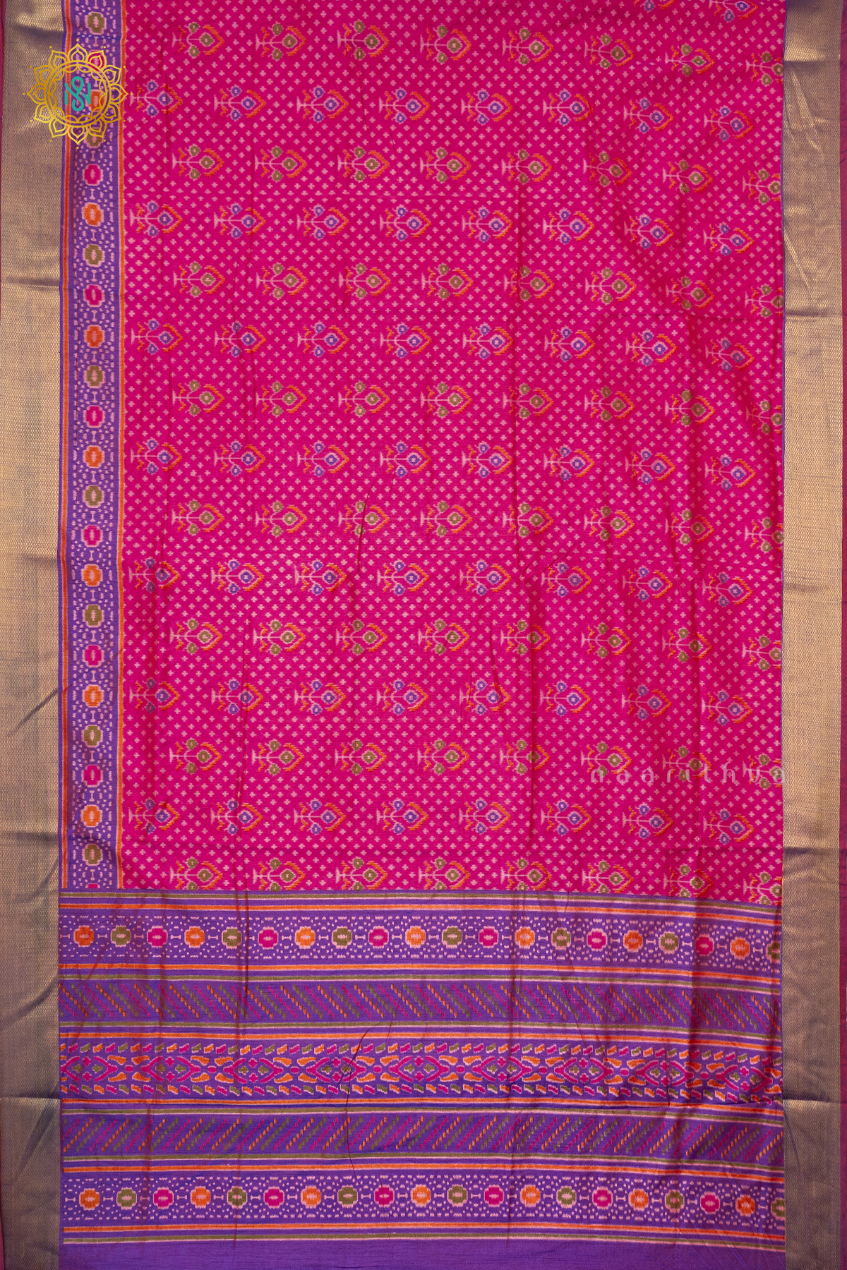 PINK WITH PURPLE - SEMI PATOLA SILK