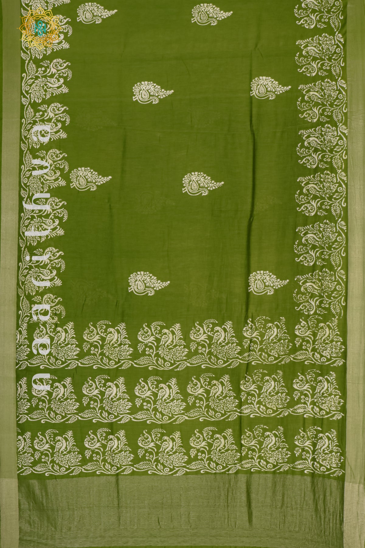 GREEN - CHANDERI SILK COTTON