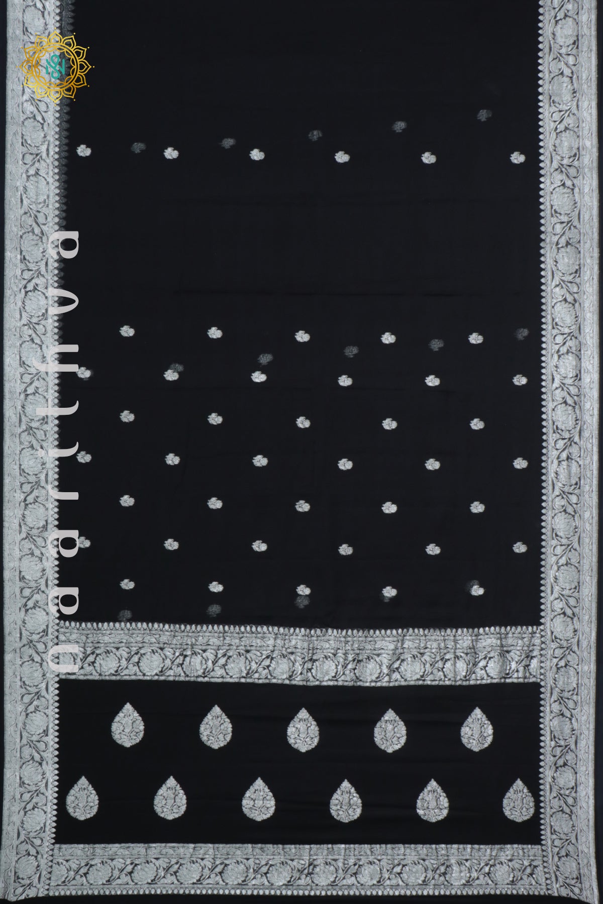 BLACK - PURE BANARASI CHIFFON