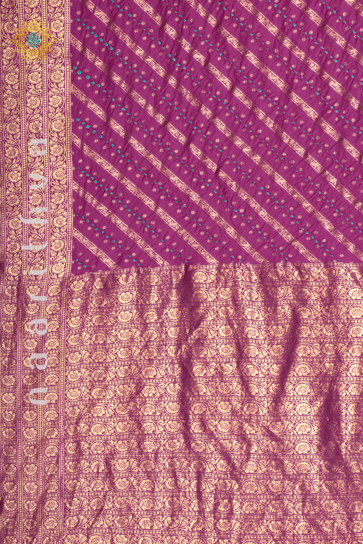 PINK - PURE BANARASI KATAN TIE & DYE