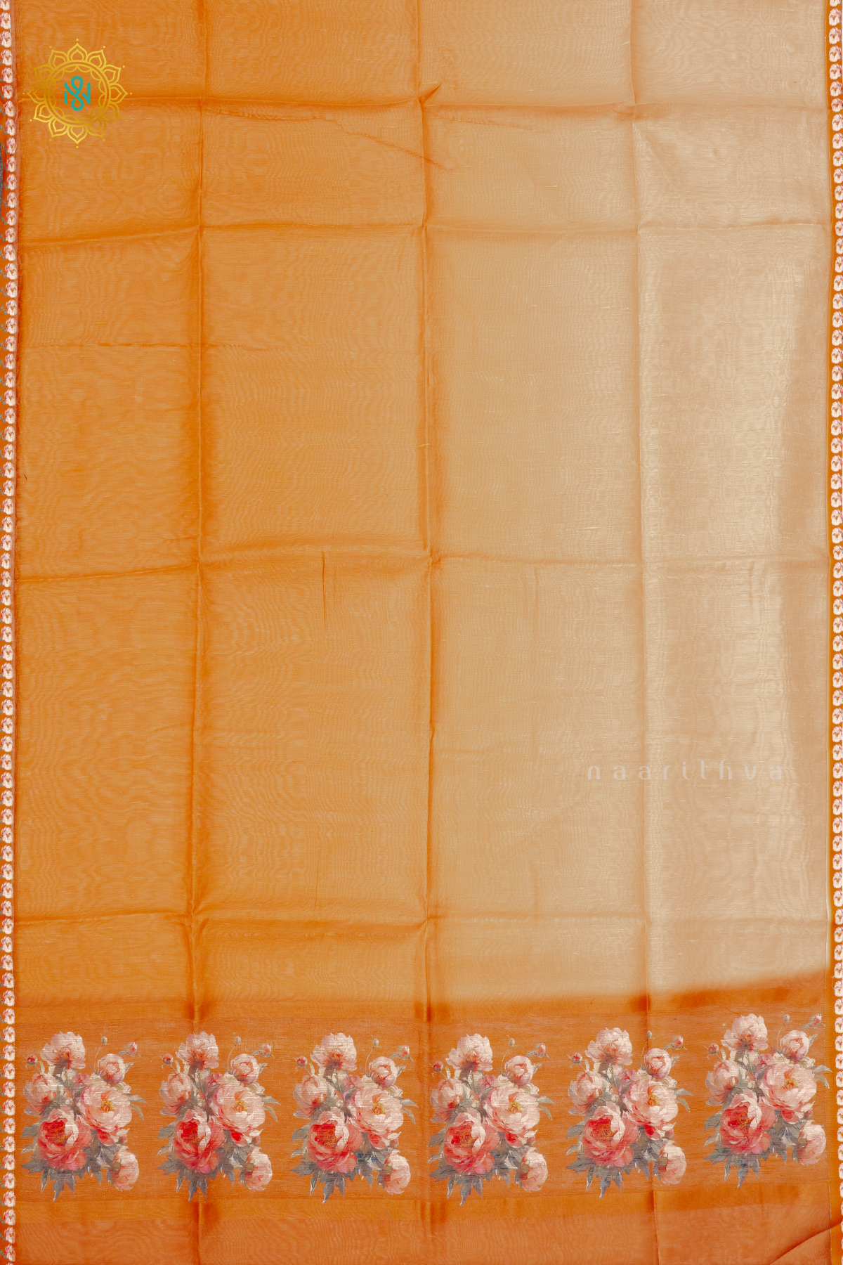 DUAL SHADE OF ORANGE - LINEN BY COTTON