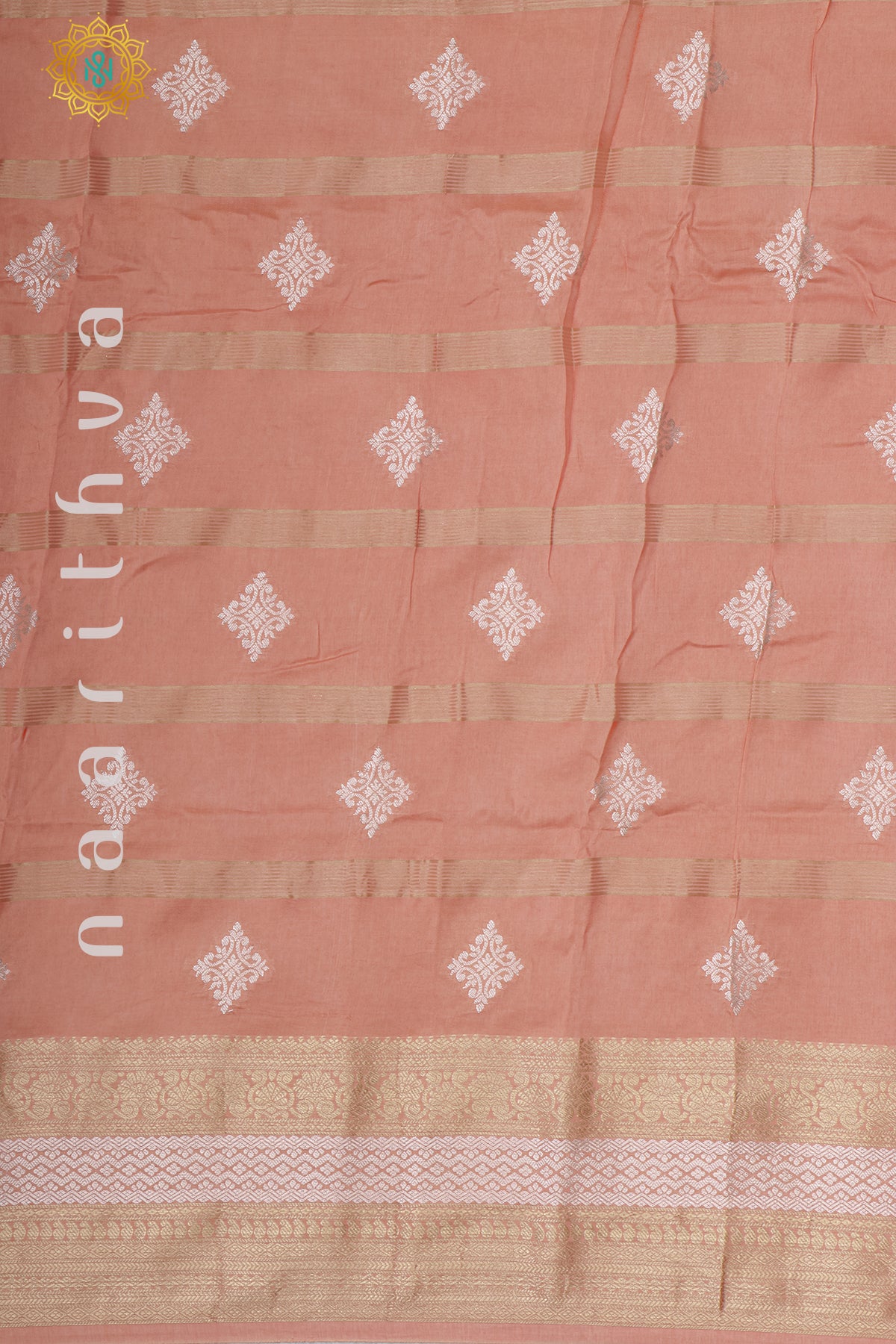 PEACH WITH RED - DOLA SILK