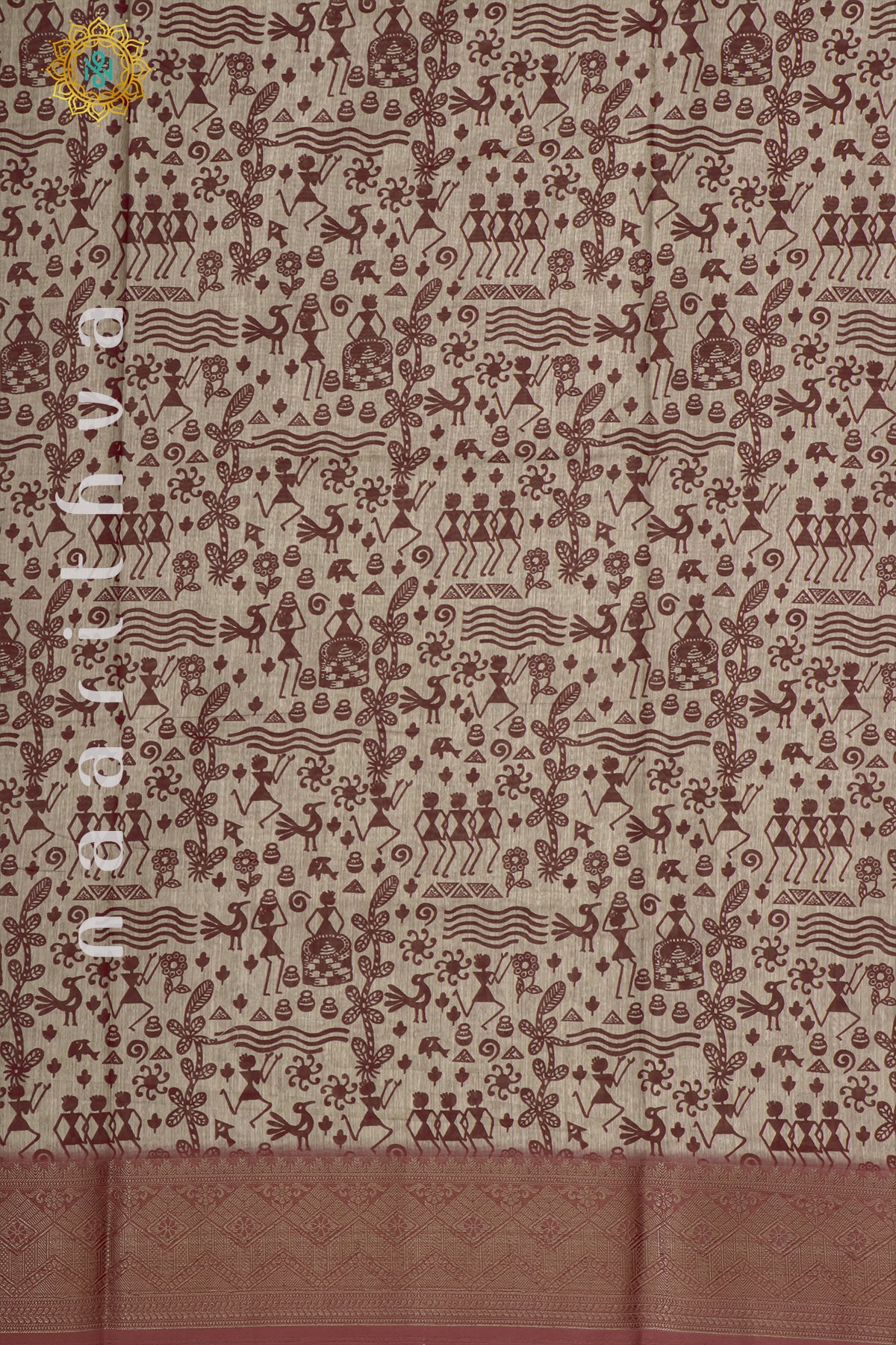 MAROON - CHANDERI SILK COTTON