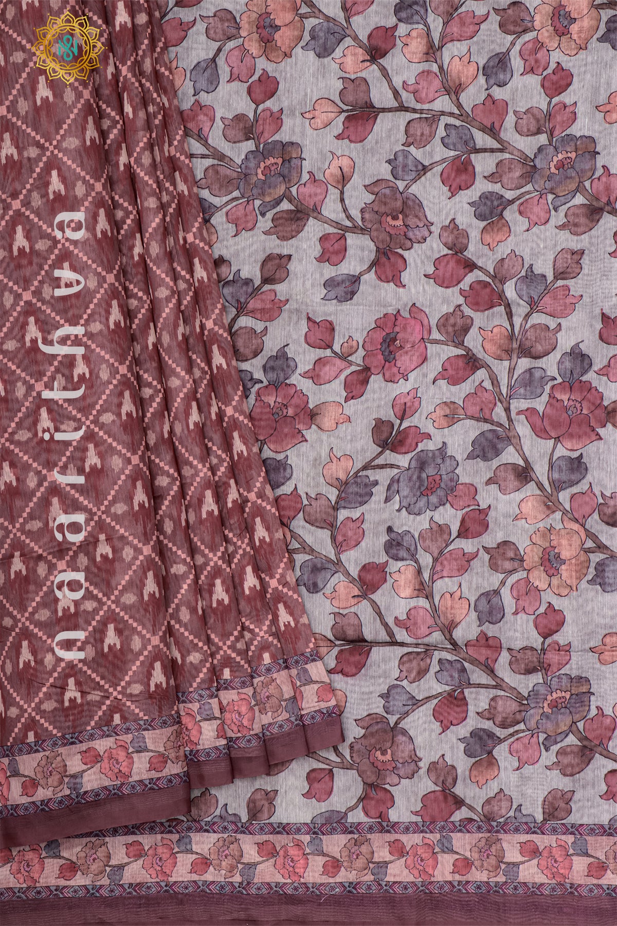 MAUVE - CHANDERI SILK COTTON