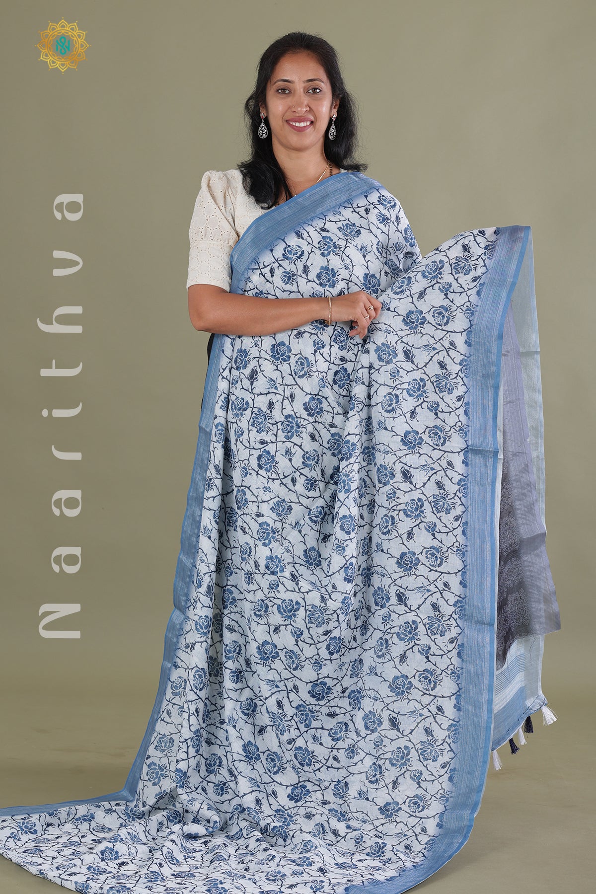 BLUE & WHITE - LINEN BY COTTON