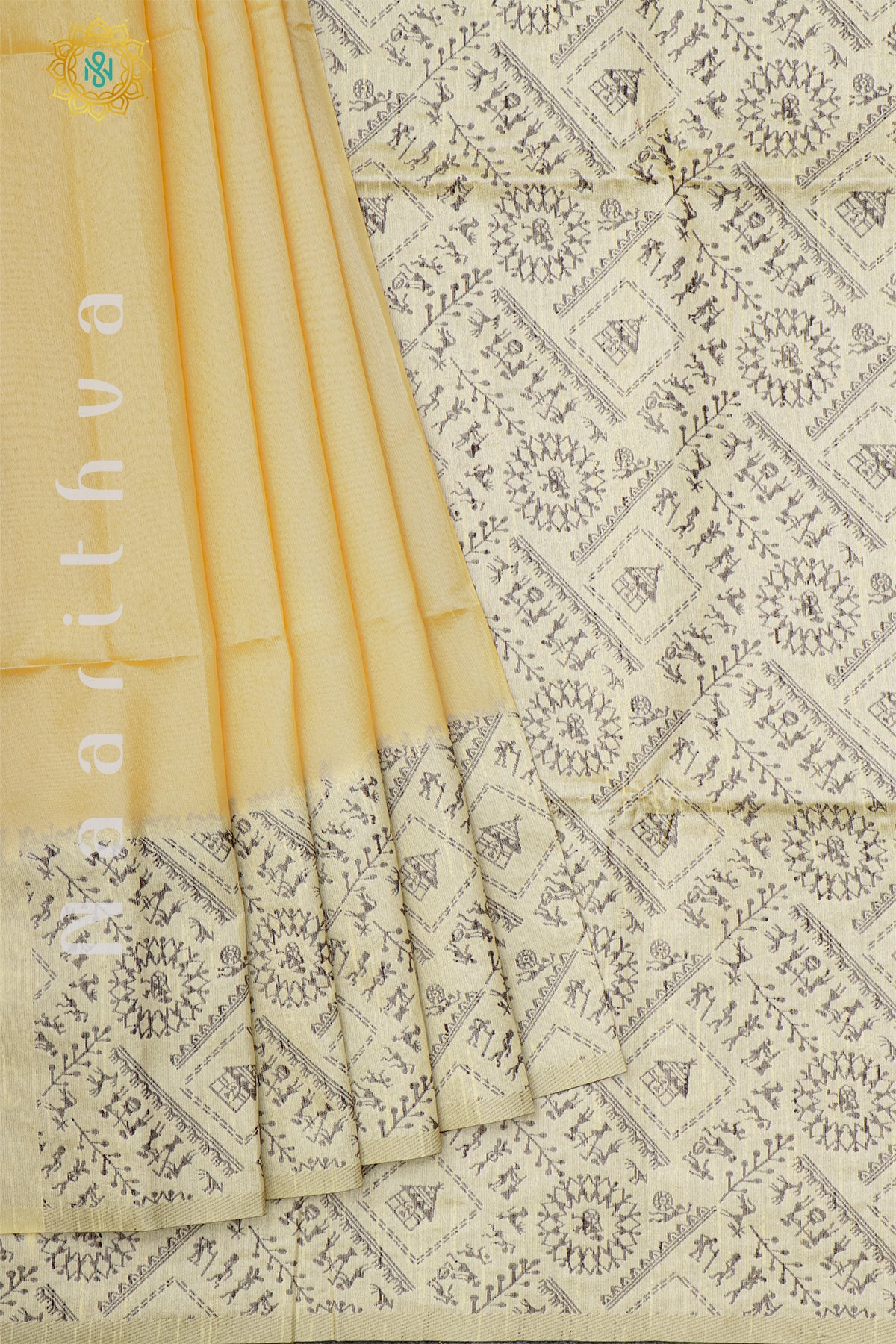 LIGHT YELLOW - POLY SILK COTTON