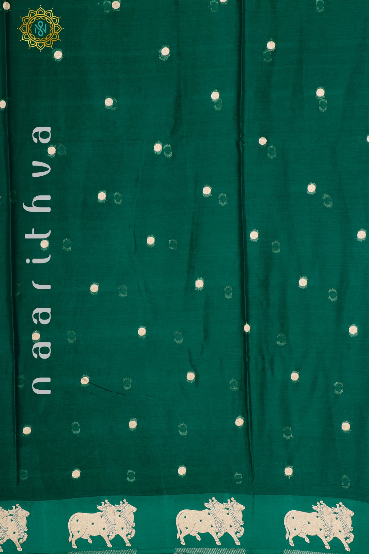 DARK GREEN - SEMI CREPE SILK