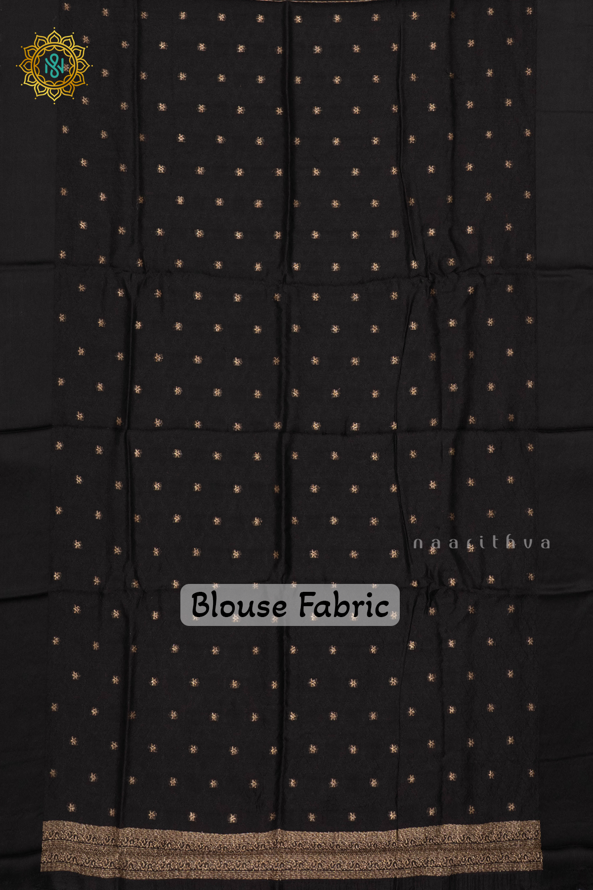 BLACK - SEMI TUSSAR SILK