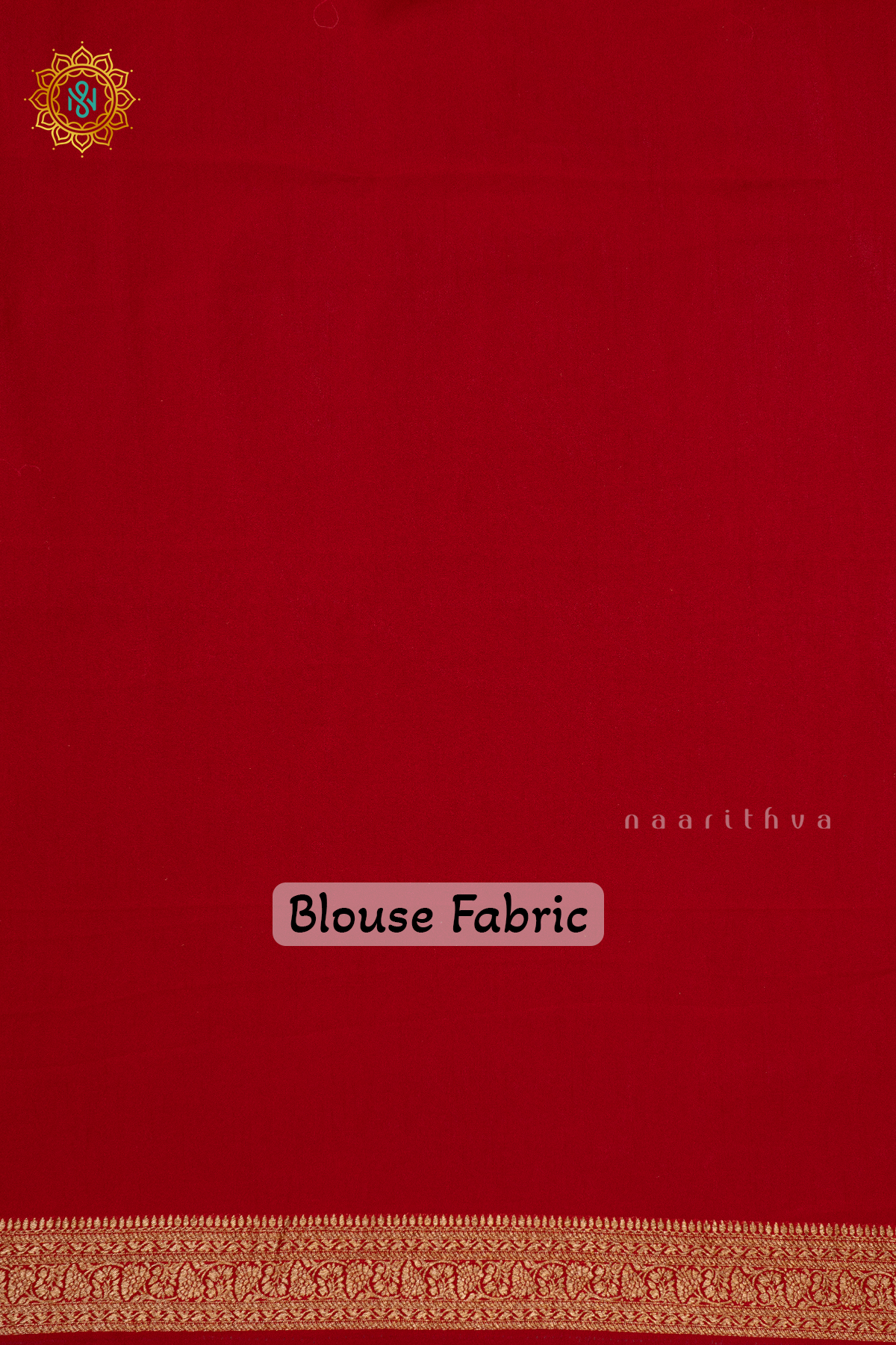 GREEN WITH RED - PURE BANARASI KHADDI GEORGETTE