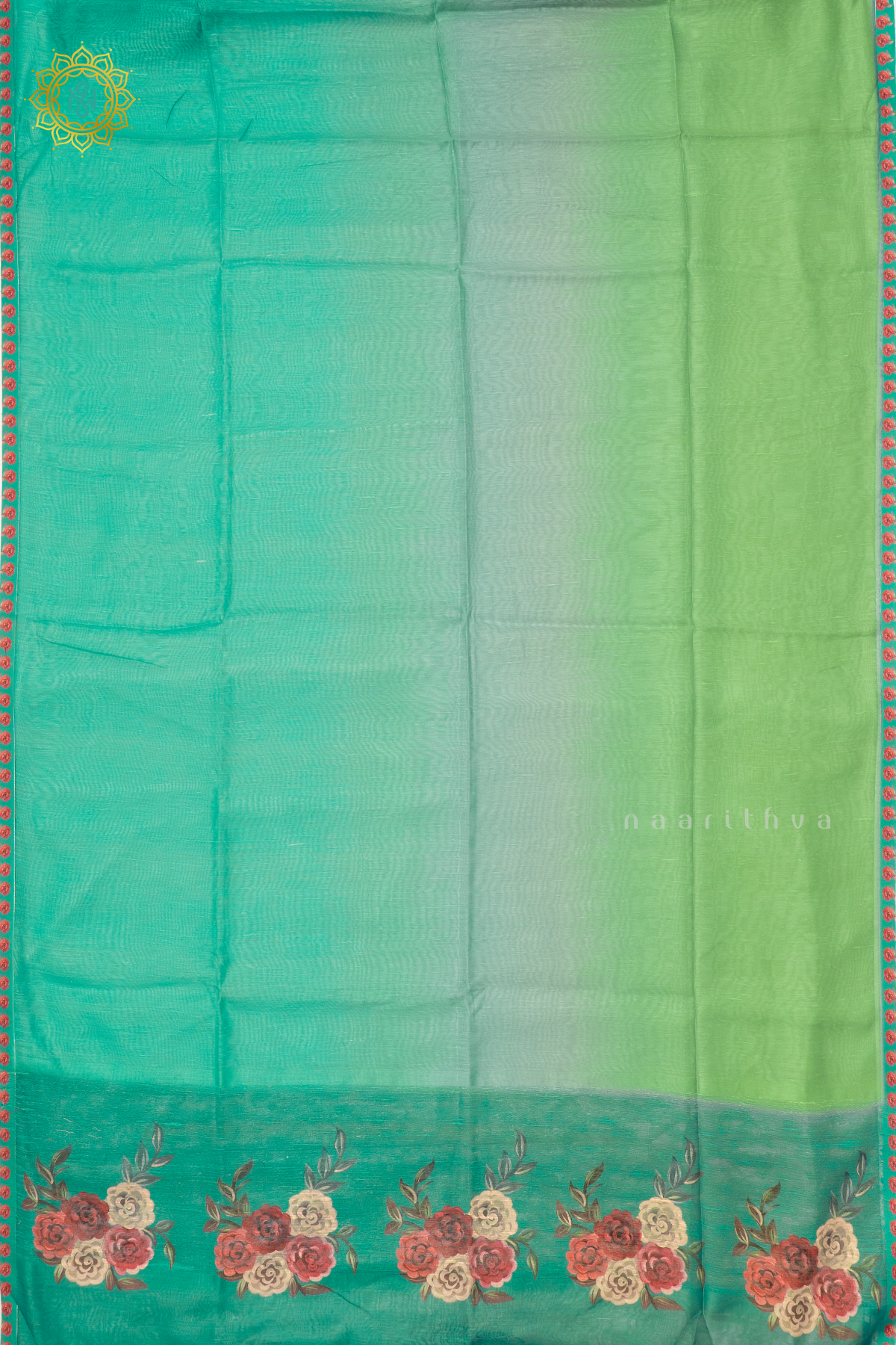 DUAL SHADE OF GREEN - LINEN BY COTTON