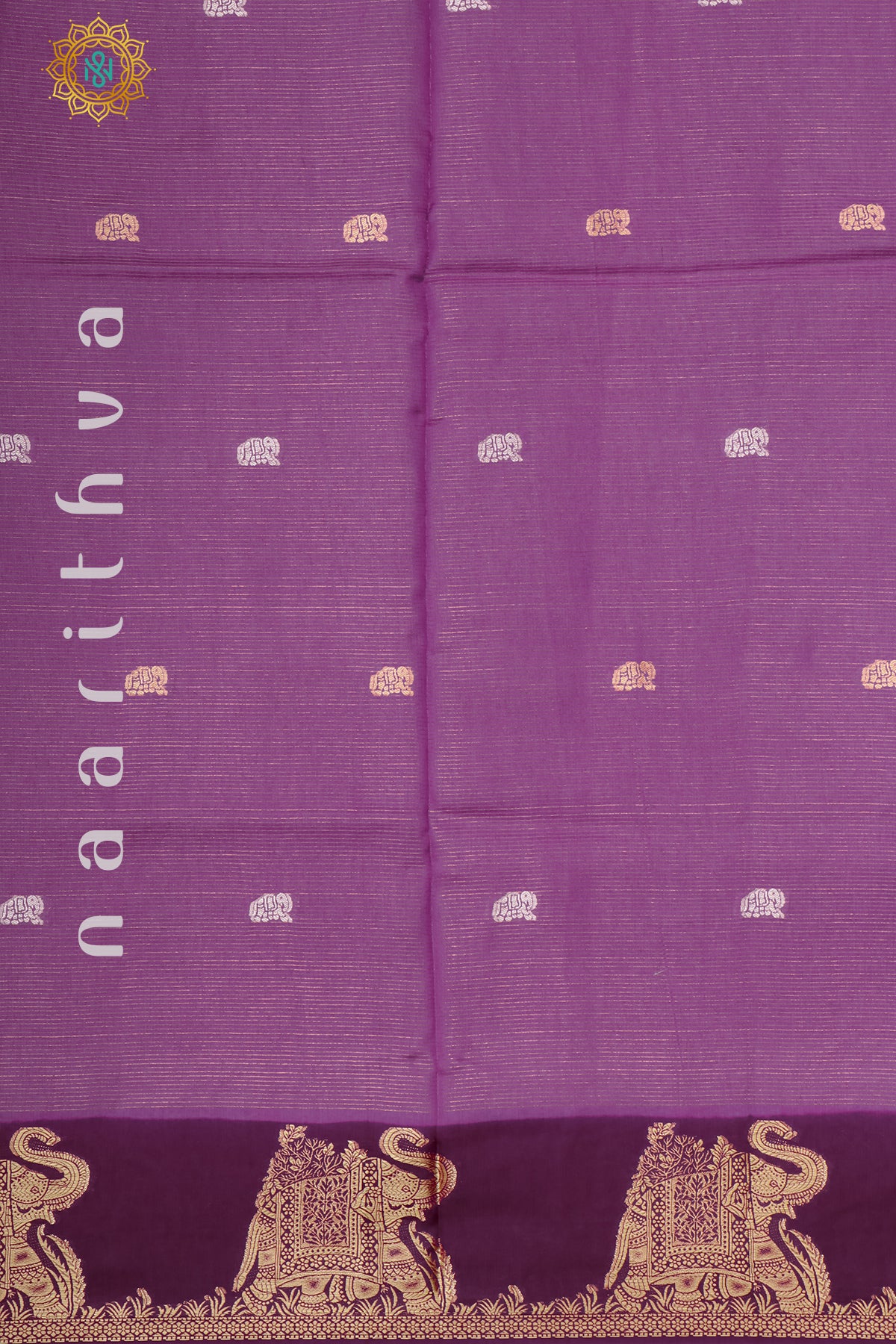 LAVENDER WITH WINE - SEMI CREPE SILK