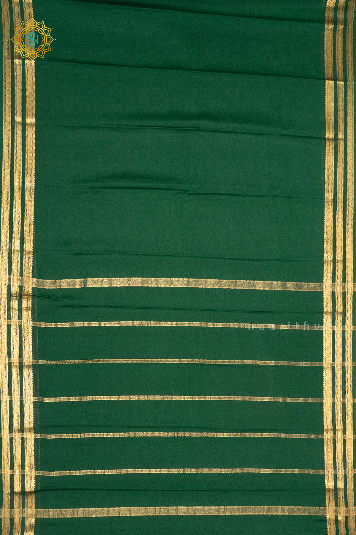 GREEN - PURE MYSORE CREPE SILK