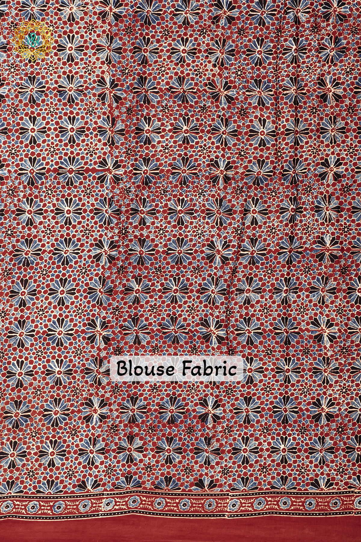 BLACK WITH WHITE & RED - MODAL SILK
