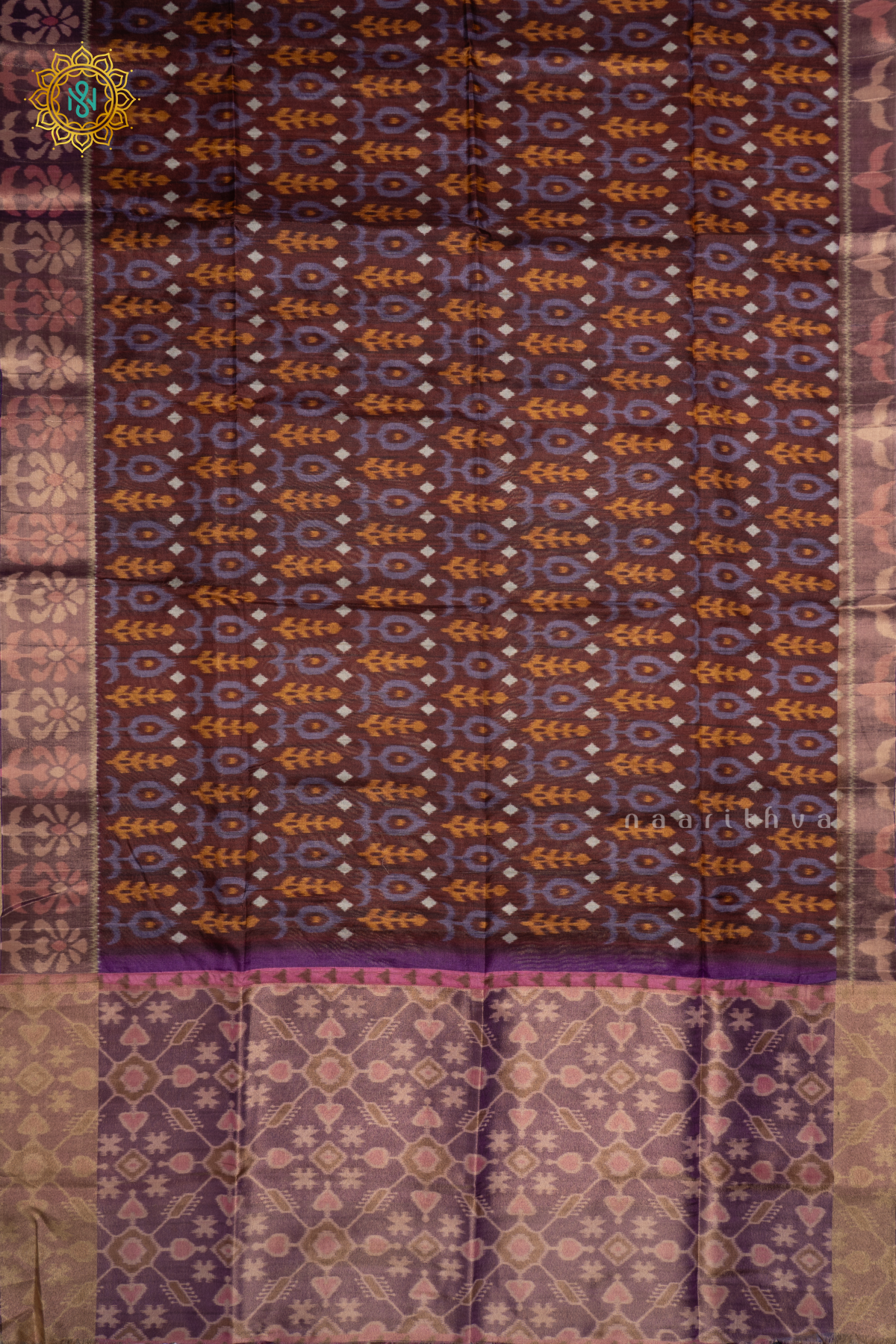 DARK BROWN WITH LIGHT PURPLE - KOTHA TUSSAR