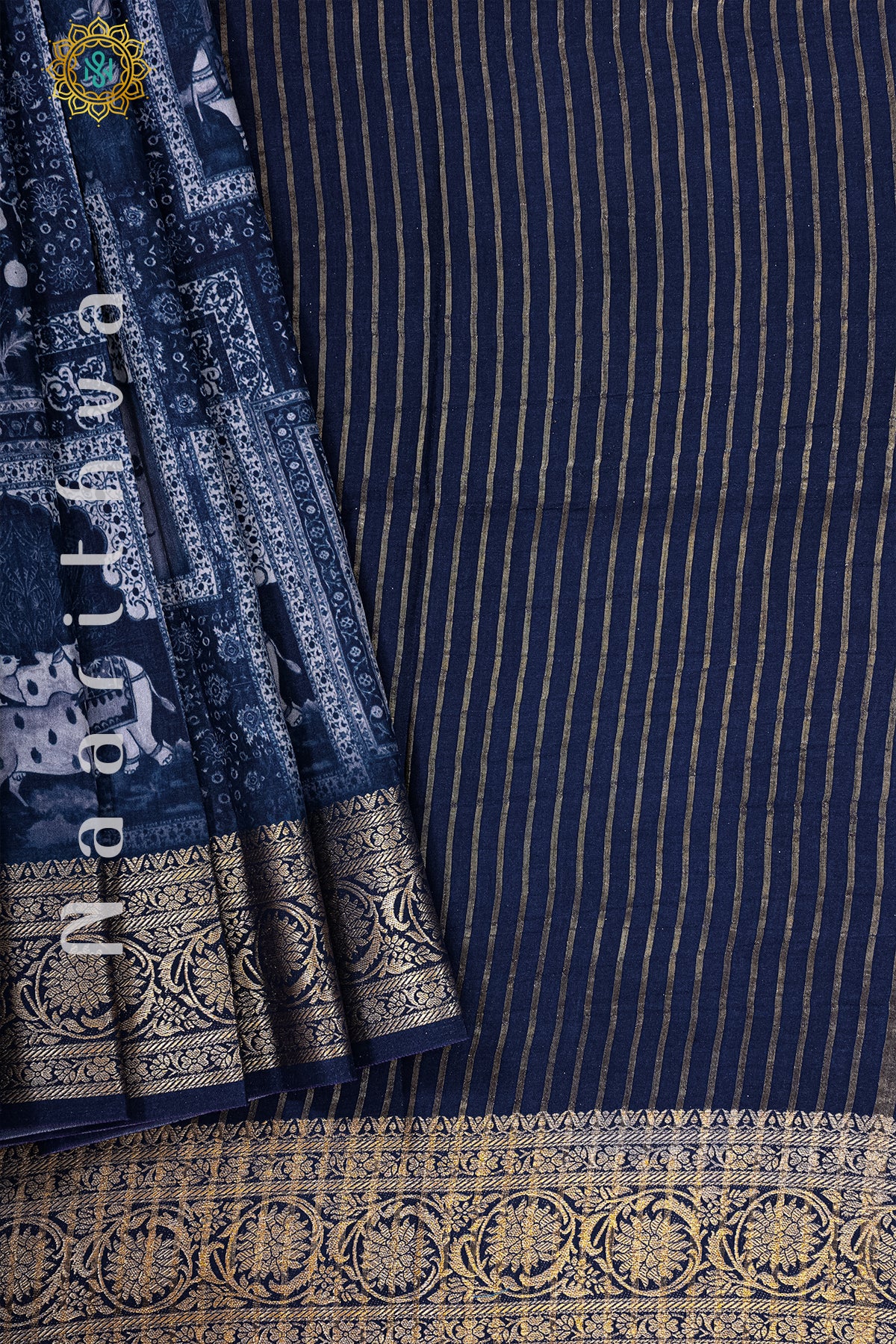 INDIGO - SEMI CREPE SILK