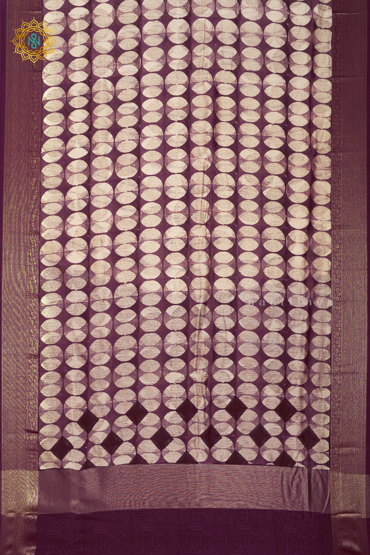 WINE - CHANDERI SILK COTTON