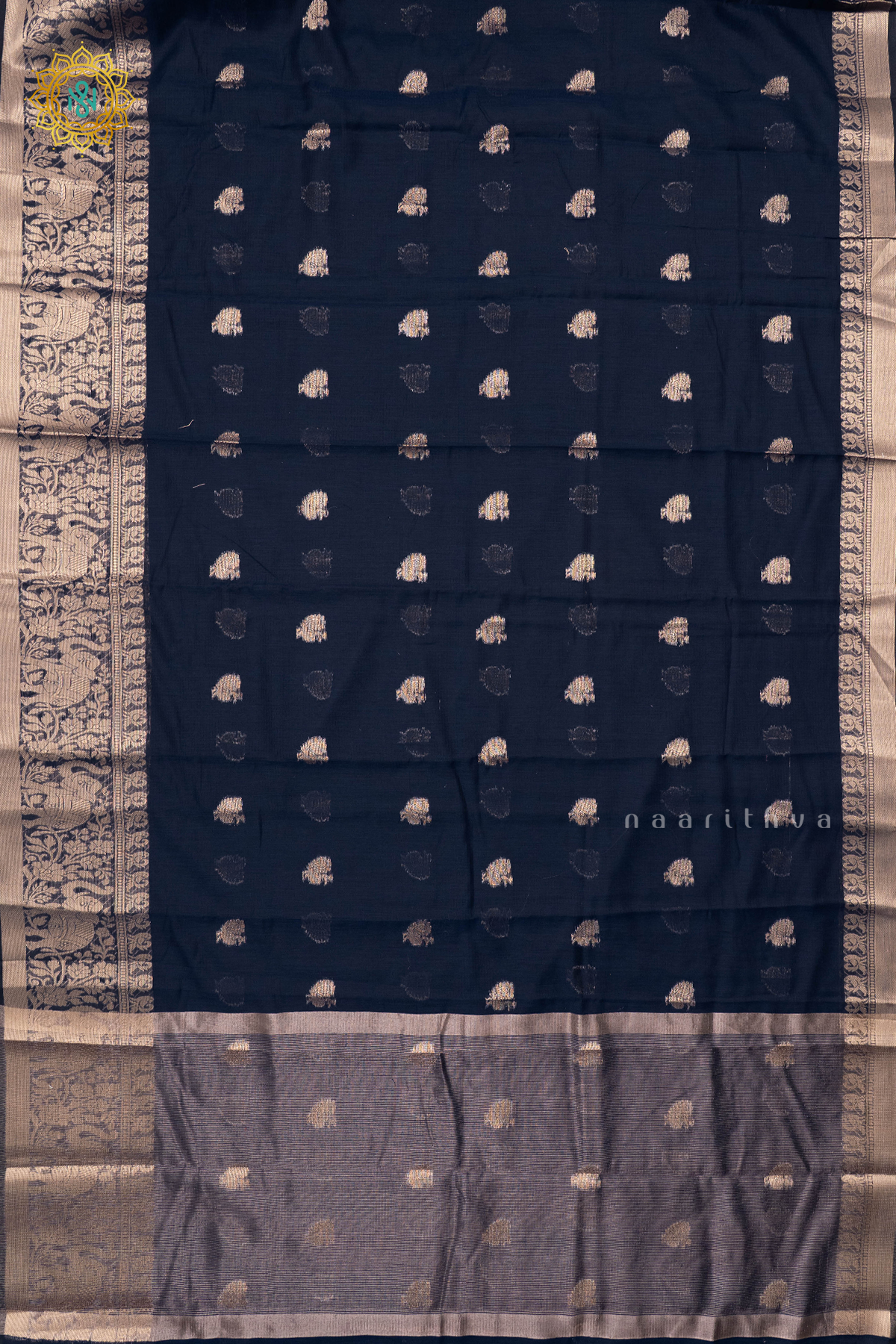 NAVY BLUE - SILK COTTON