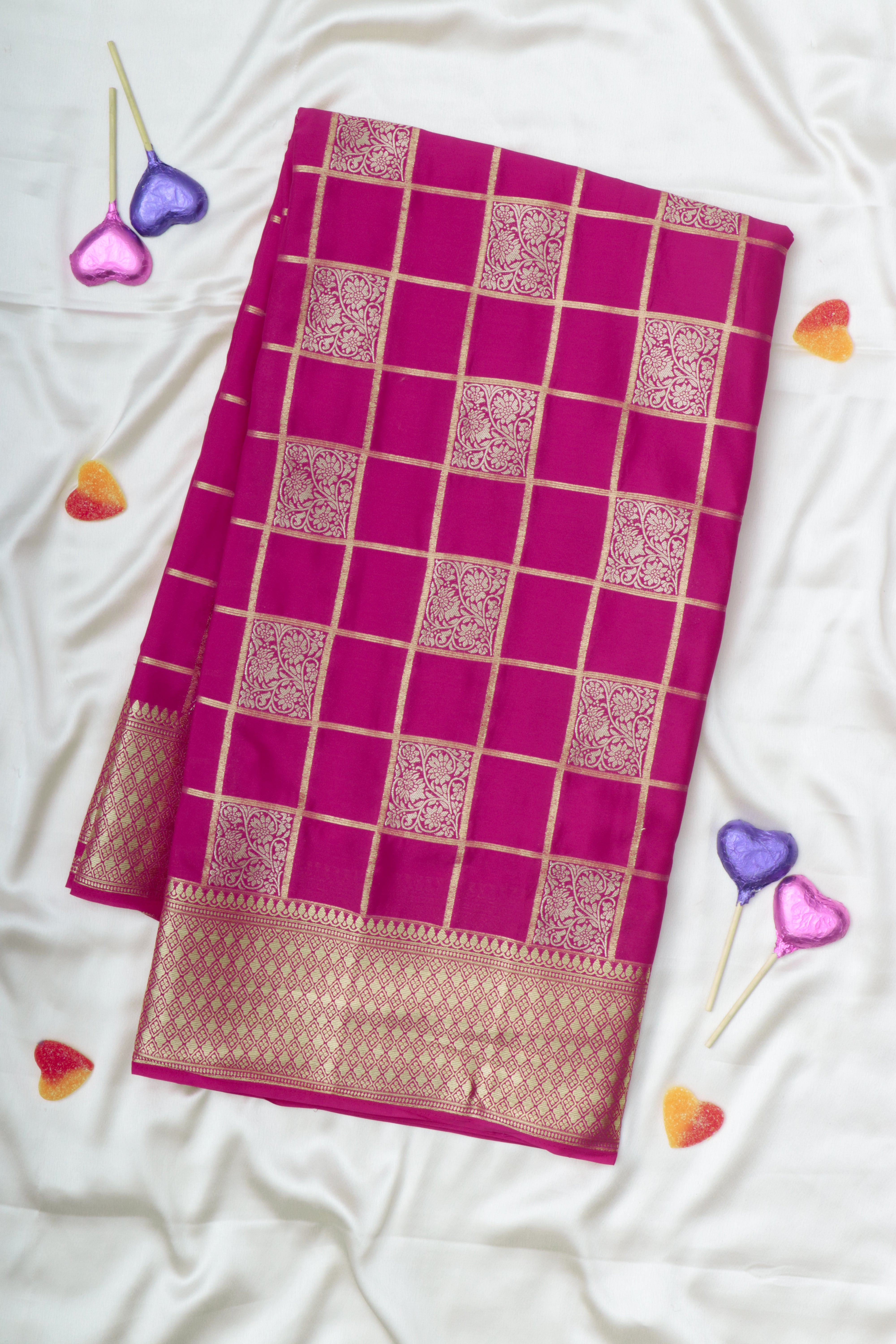 PINK - SEMI MYSORE CREPE SILK