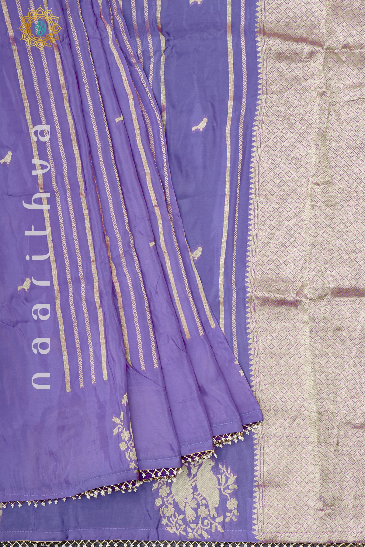 LAVENDER WITH PURPLE - DOLA SILK