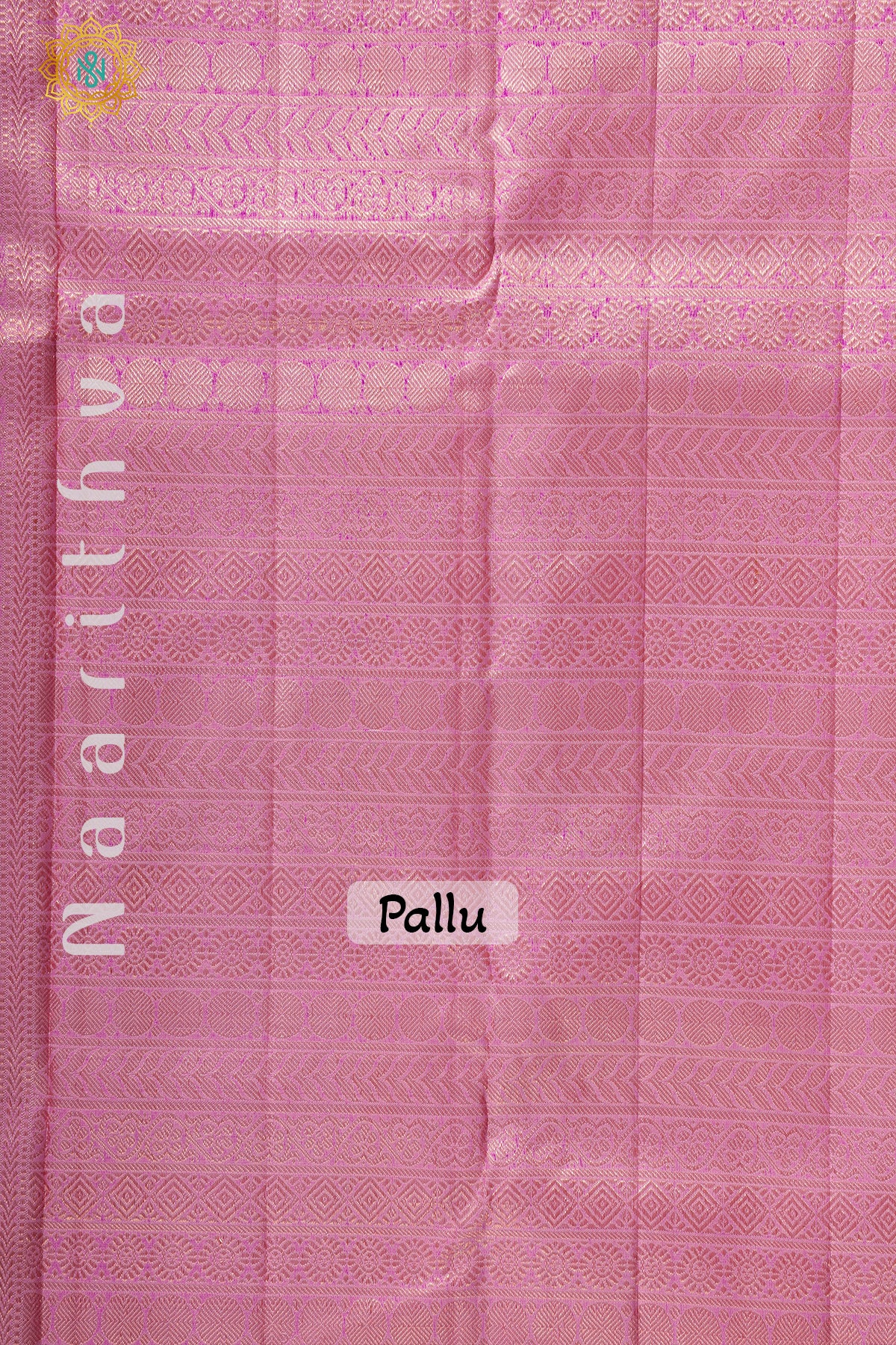 PISTA GREEN WITH PINK & BLUE - PURE KANJIVARAM SILK