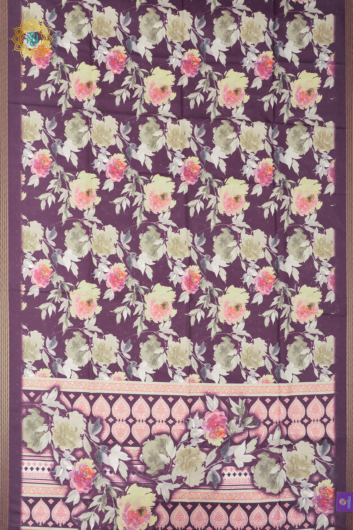 DEEP PURPLE - SEMI TUSSAR SILK