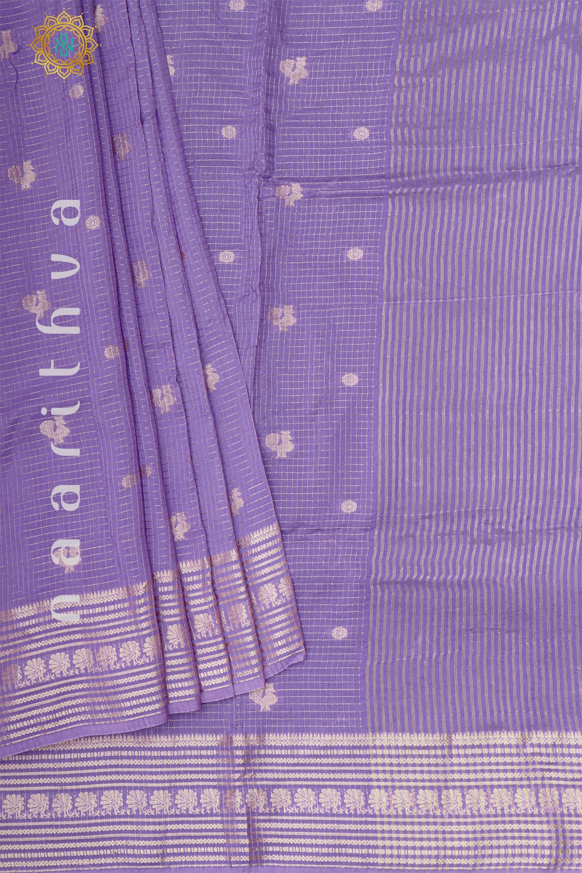 LAVENDER WITH PURPLE - DOLA SILK