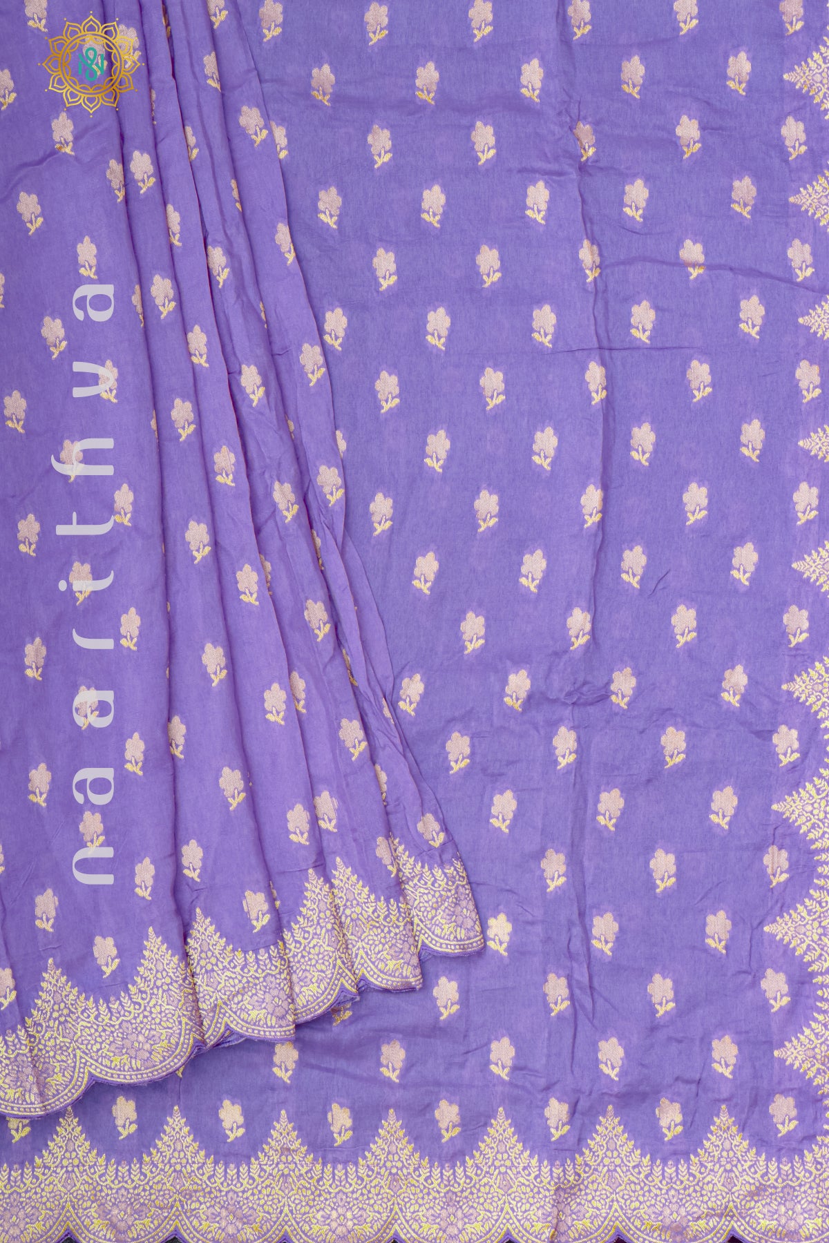 LAVENDER WITH PURPLE - DOLA SILK