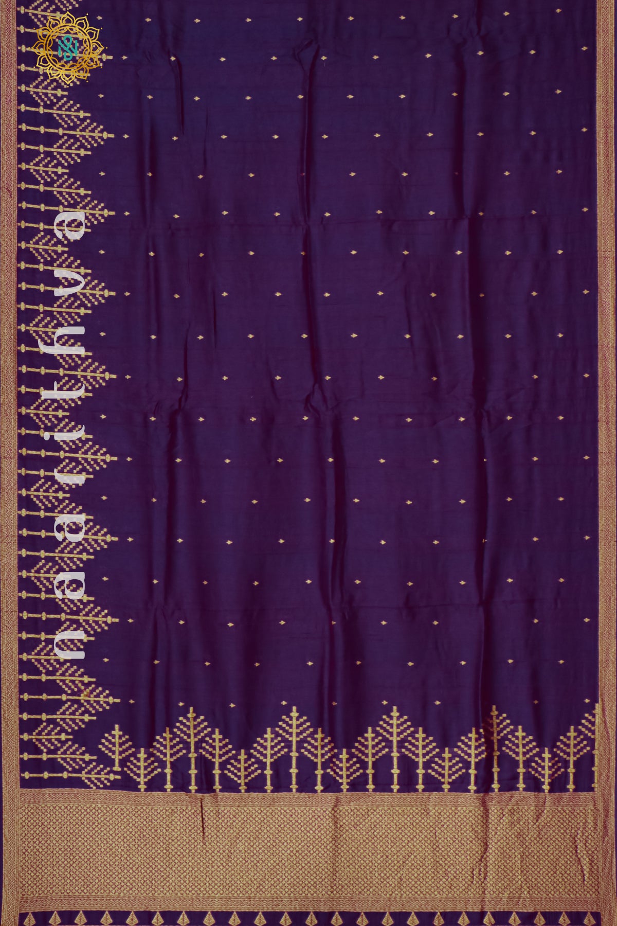 PURPLE - SEMI BANARASI RAW SILK