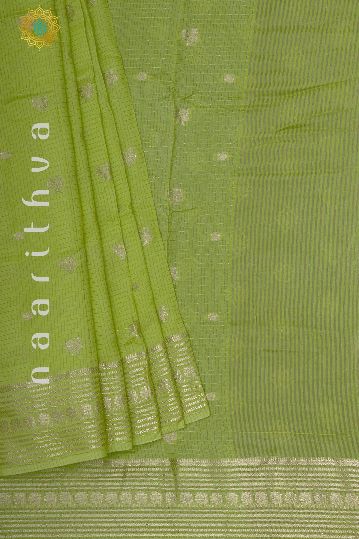 PISTA GREEN WITH BOTTLE GREEN - DOLA SILK