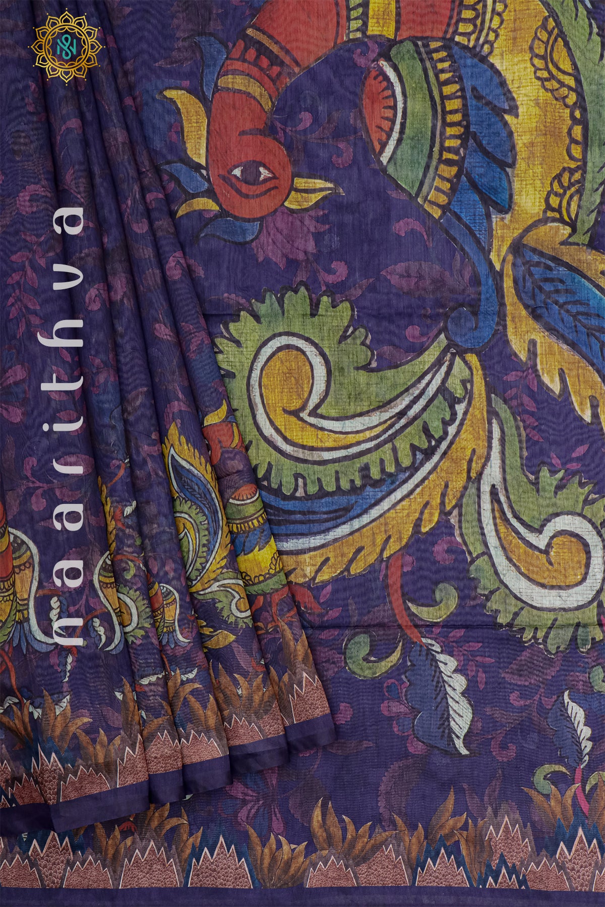 BLUE - CHANDERI SILK COTTON