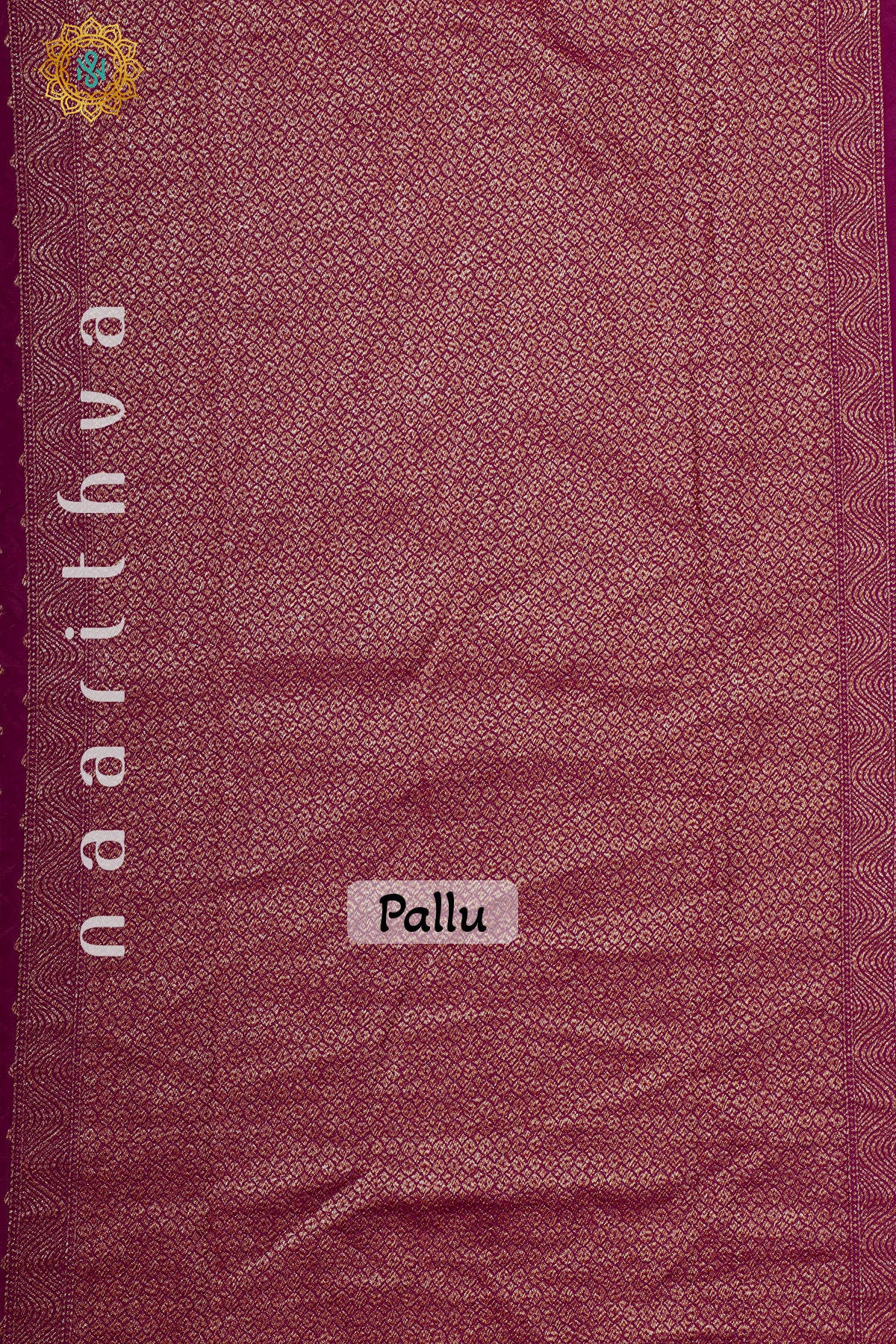 PINK WITH BLUE - PURE BANARASI CREPE SILK