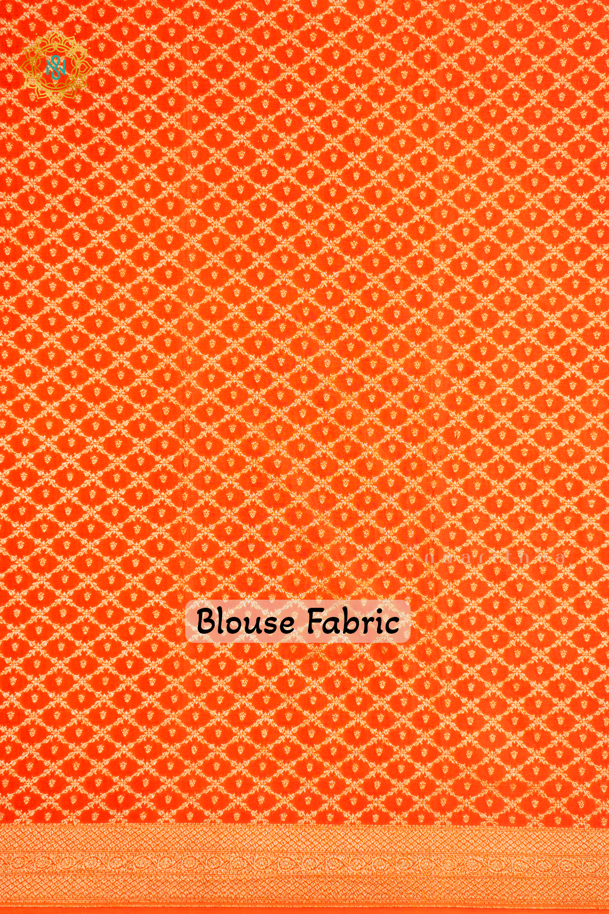 PINK WITH ORANGE - PURE BANARASI CREPE SILK