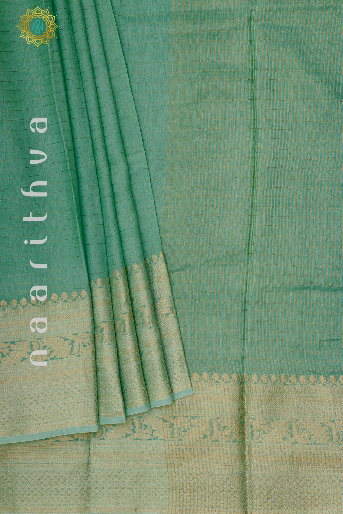 AQUA GREEN - SEMI CREPE SILK