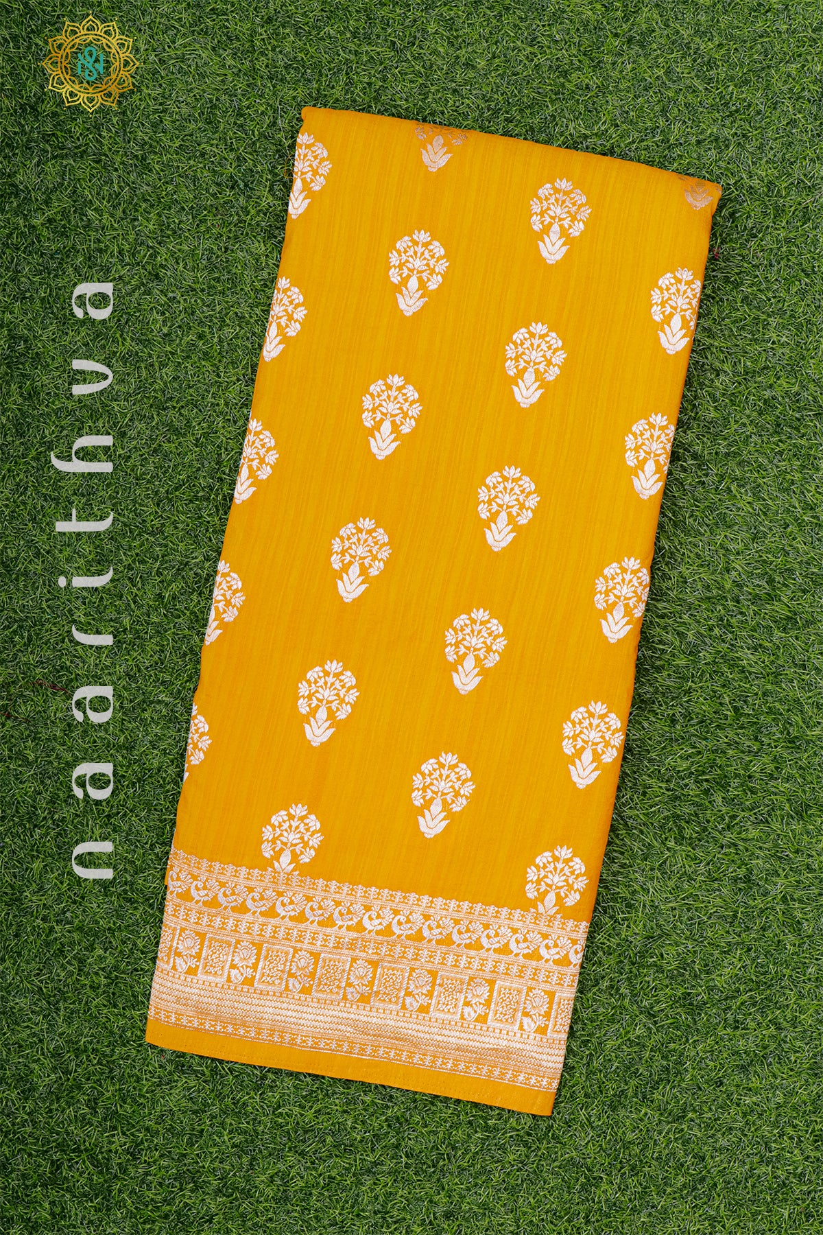 YELLOW - SEMI TUSSAR GEORGETTE