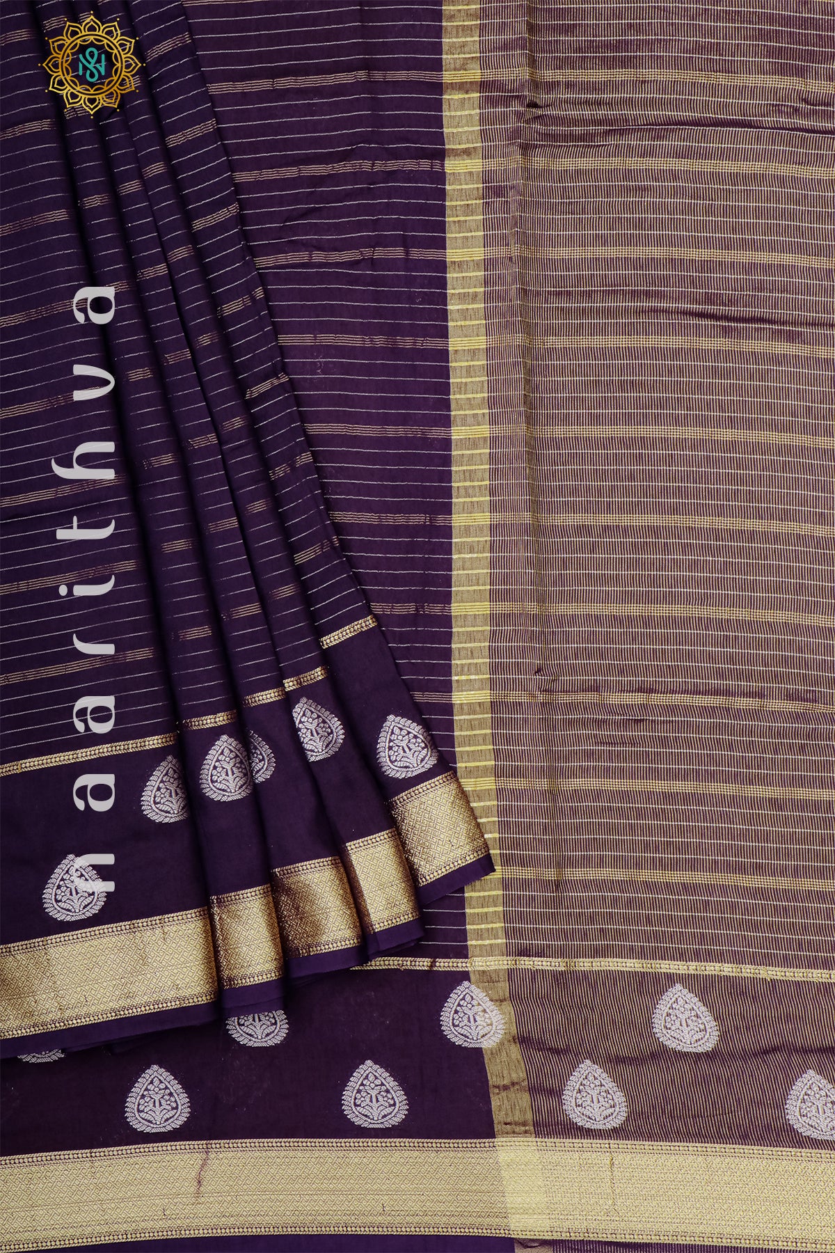 PURPLE WITH YELLOW - DOLA SILK