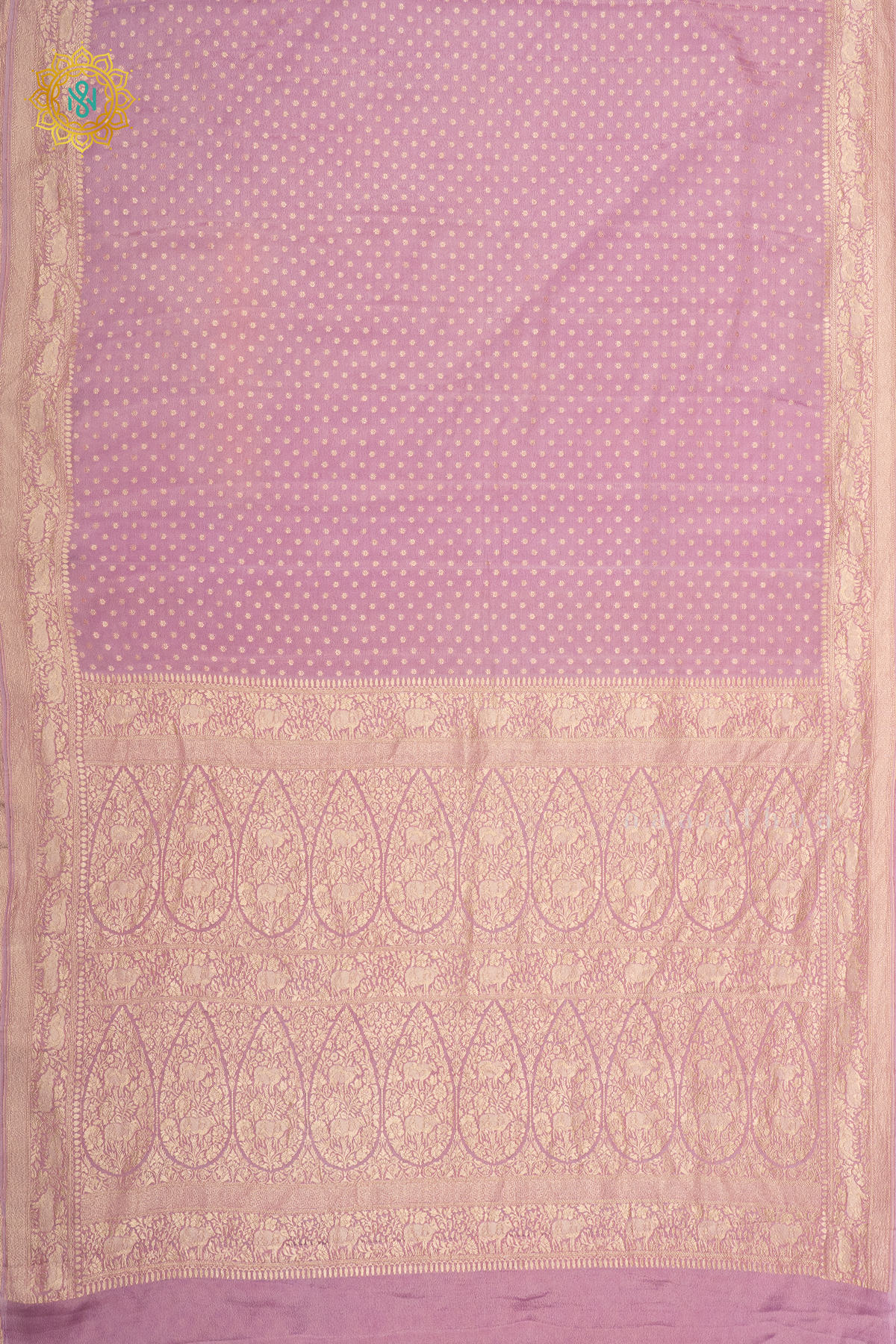 LAVENDER - PURE BANARASI CREPE SILK