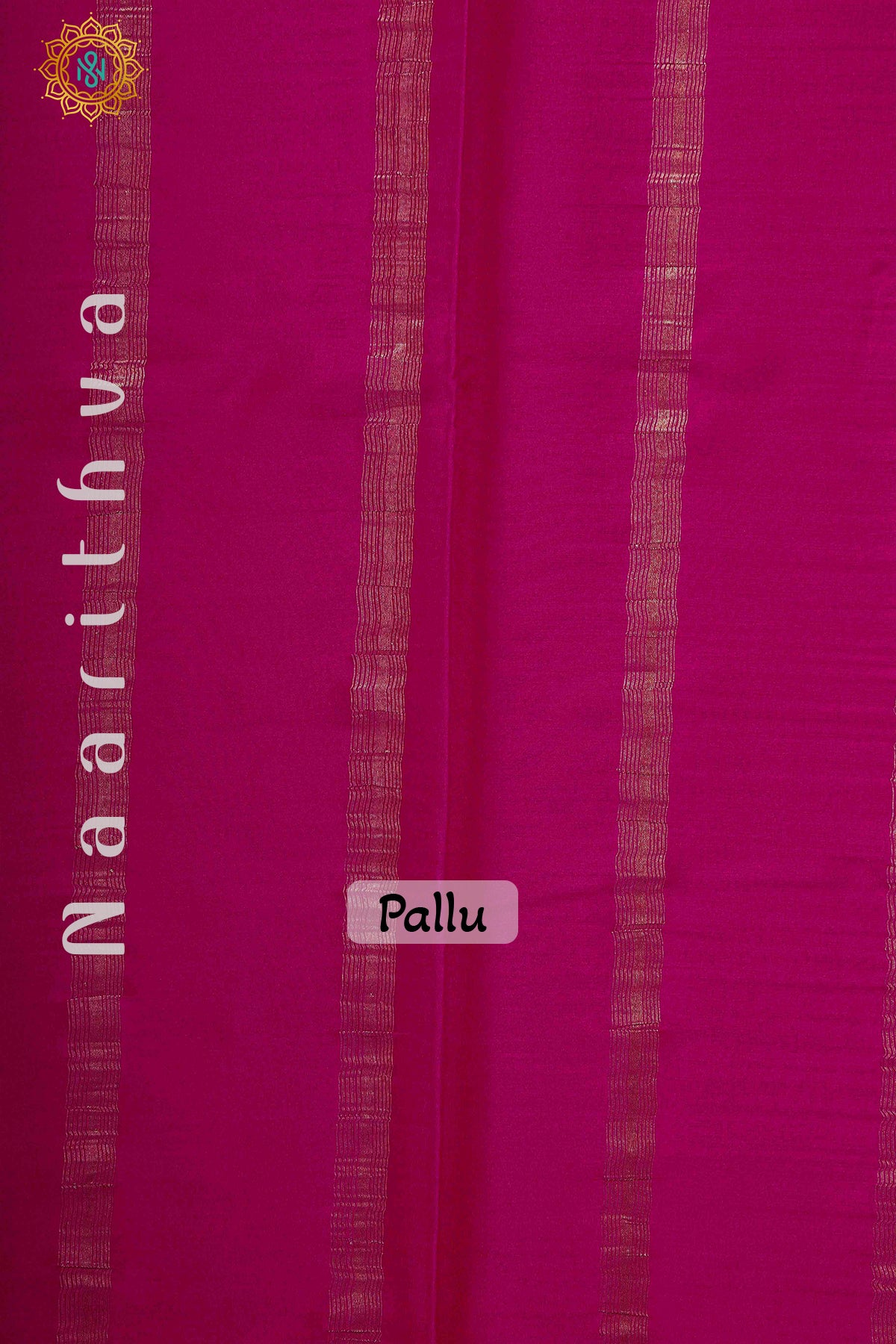 GREEN WITH PINK - PURE MYSORE CREPE SILK