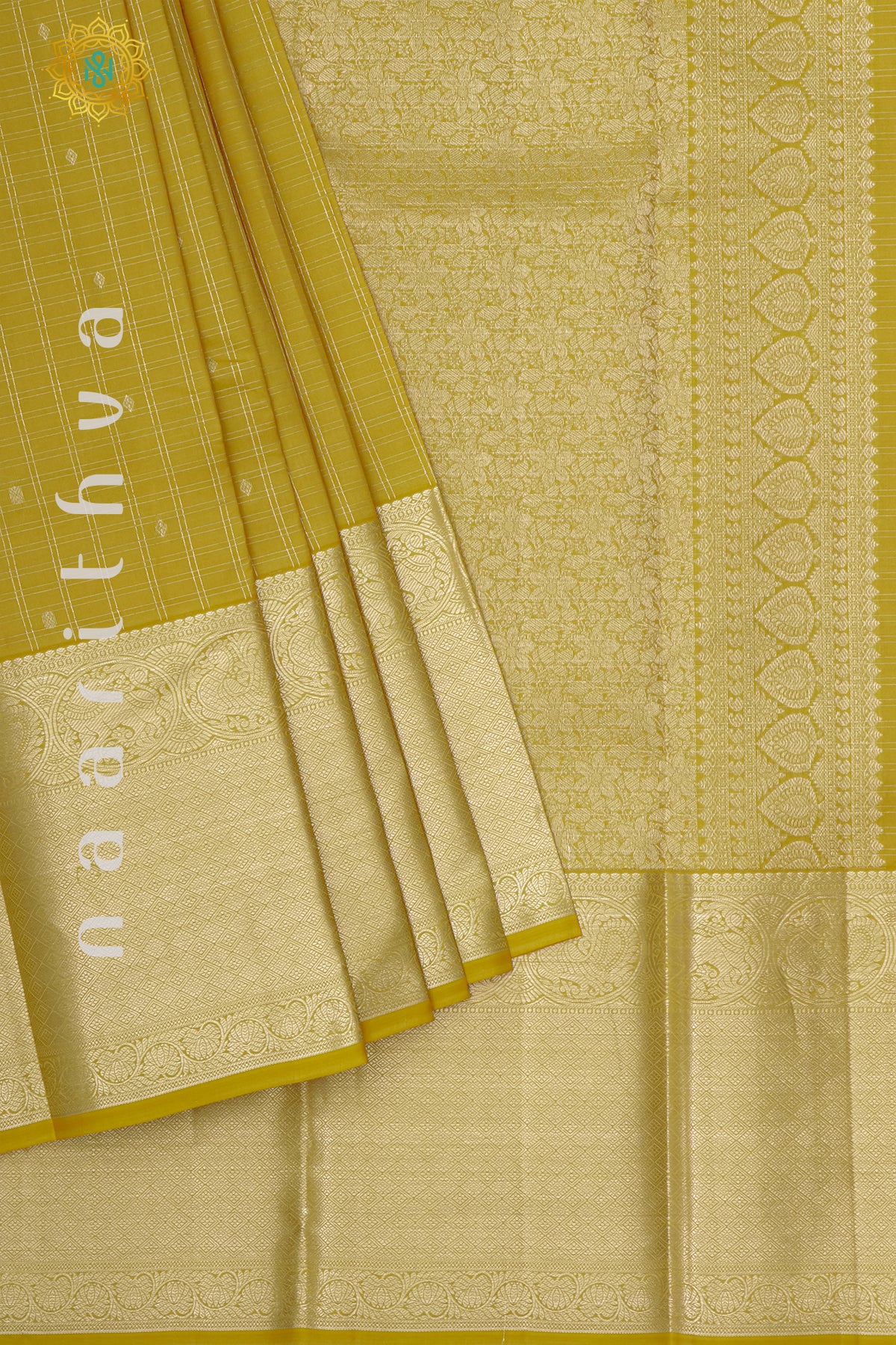 MUSTARD YELLOW - PURE KANJIVARAM SILK