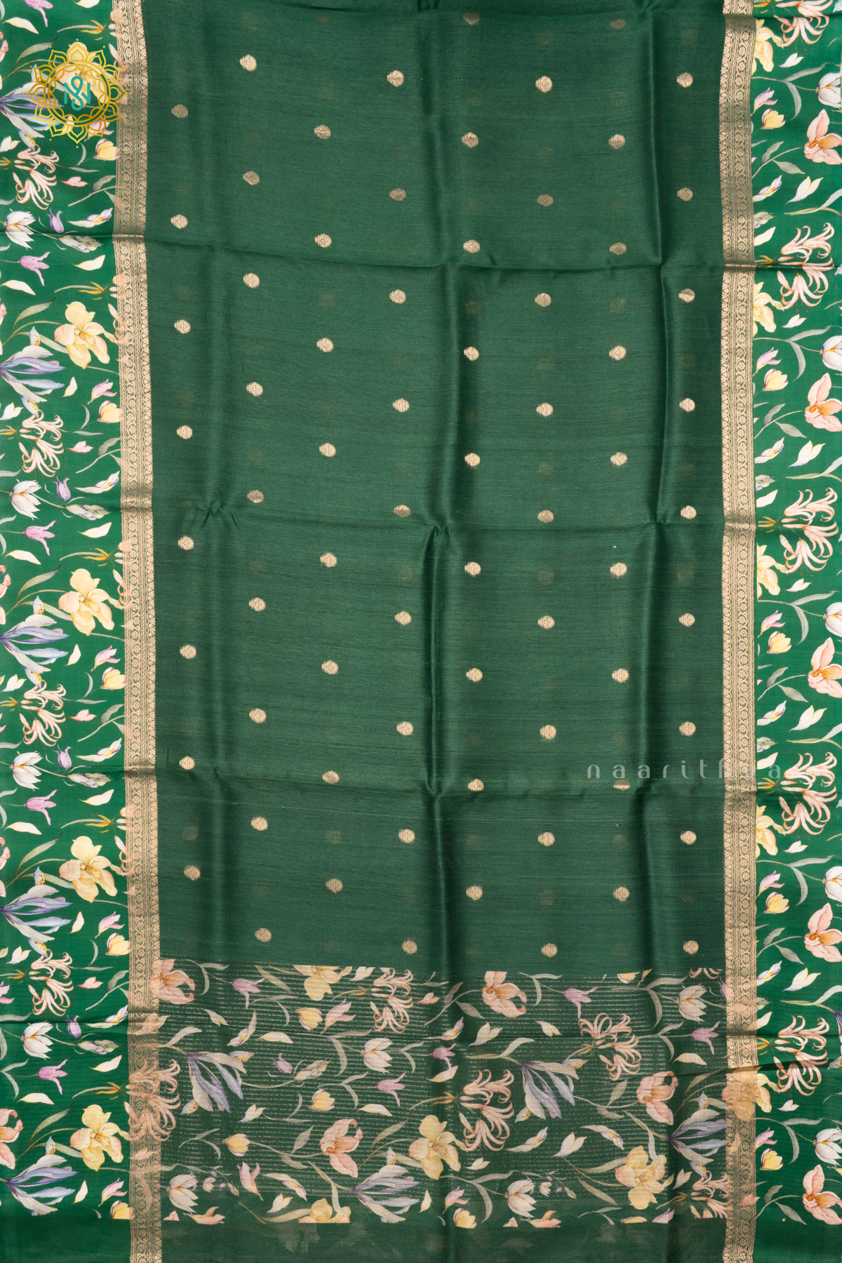 GREEN - PURE TUSSAR SILK