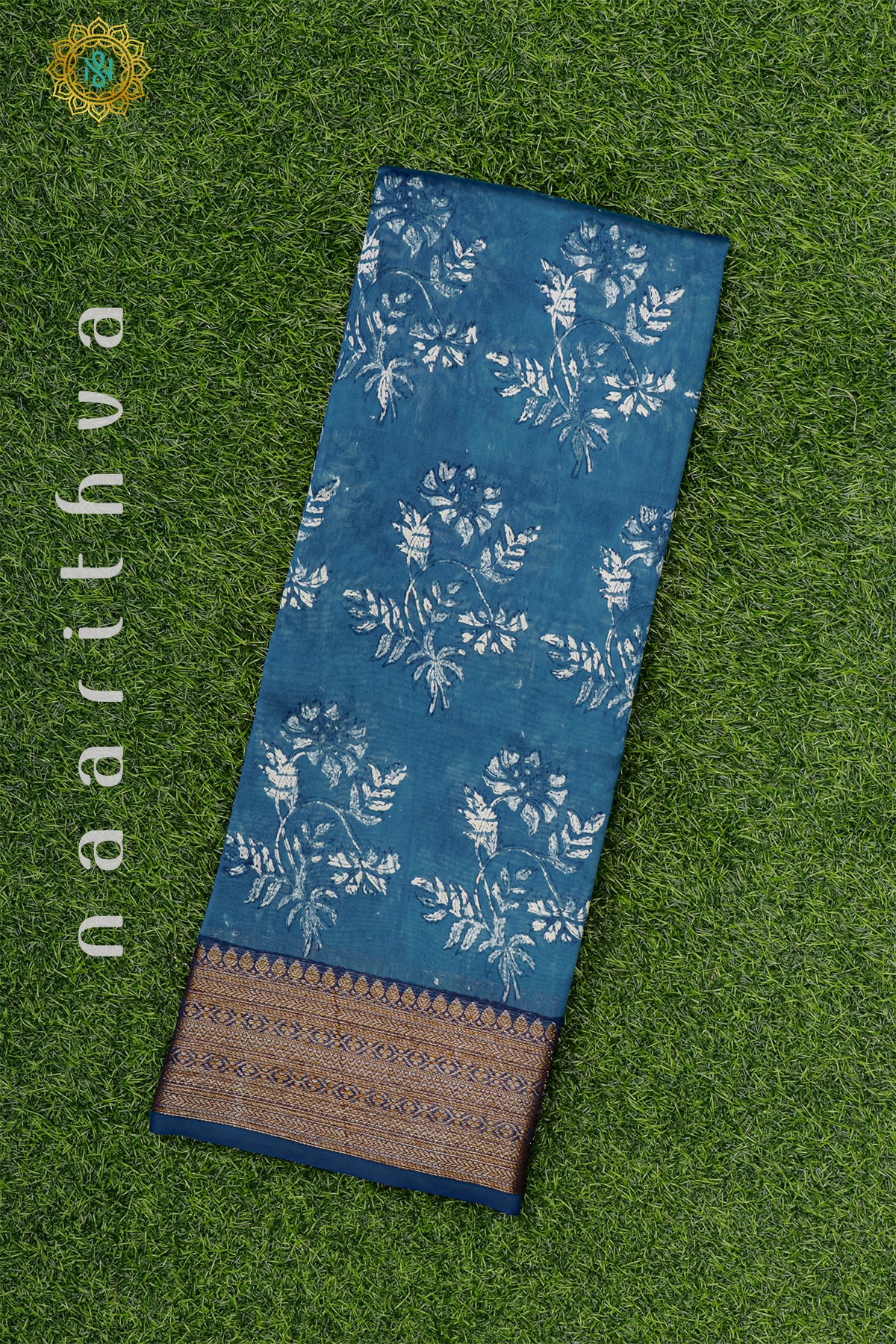 BLUE - CHANDERI SILK COTTON