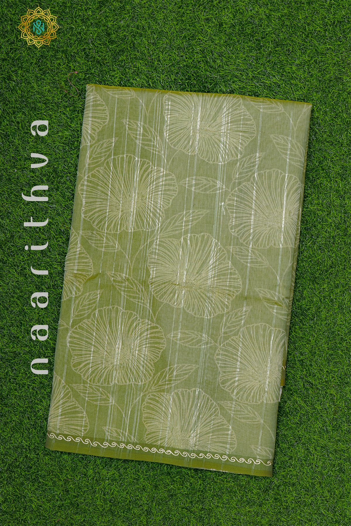 GREEN - CHANDERI SILK COTTON