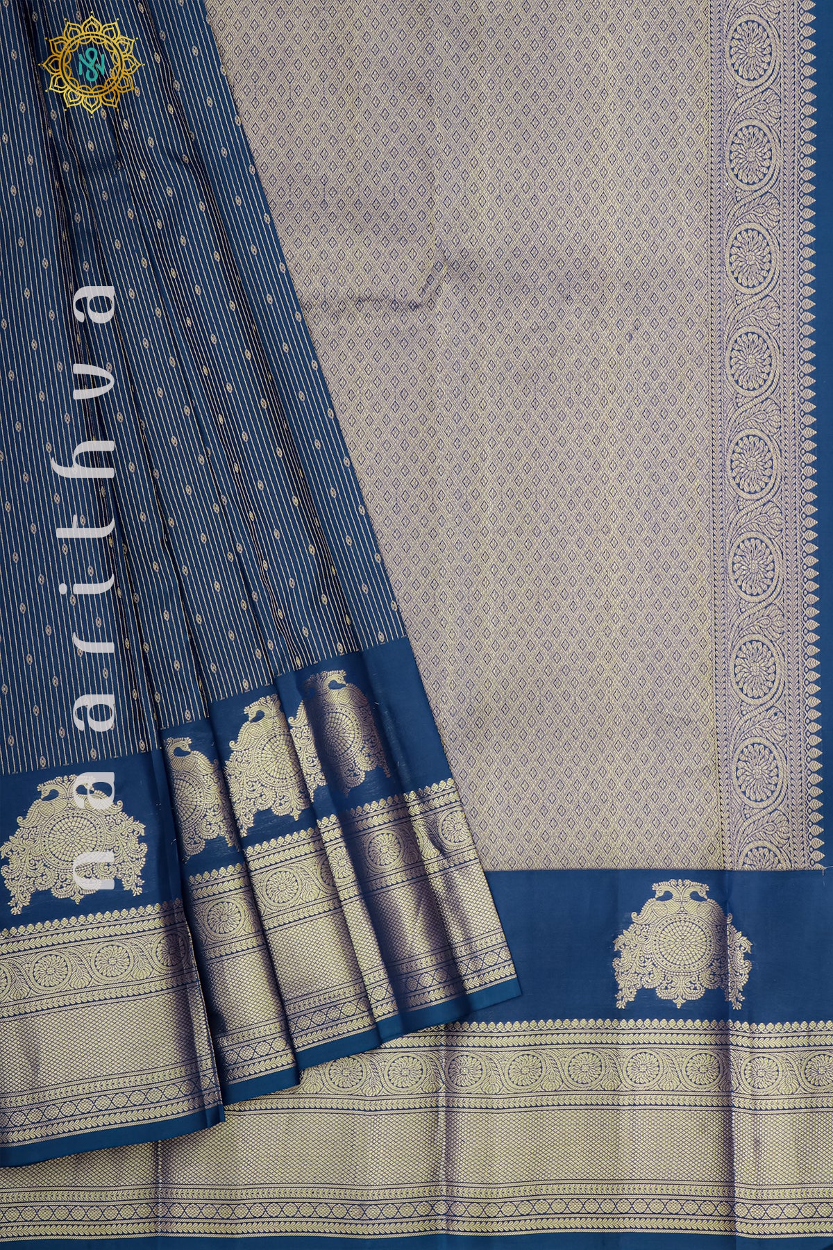 NAVY BLUE - PURE KANJIVARAM SILK