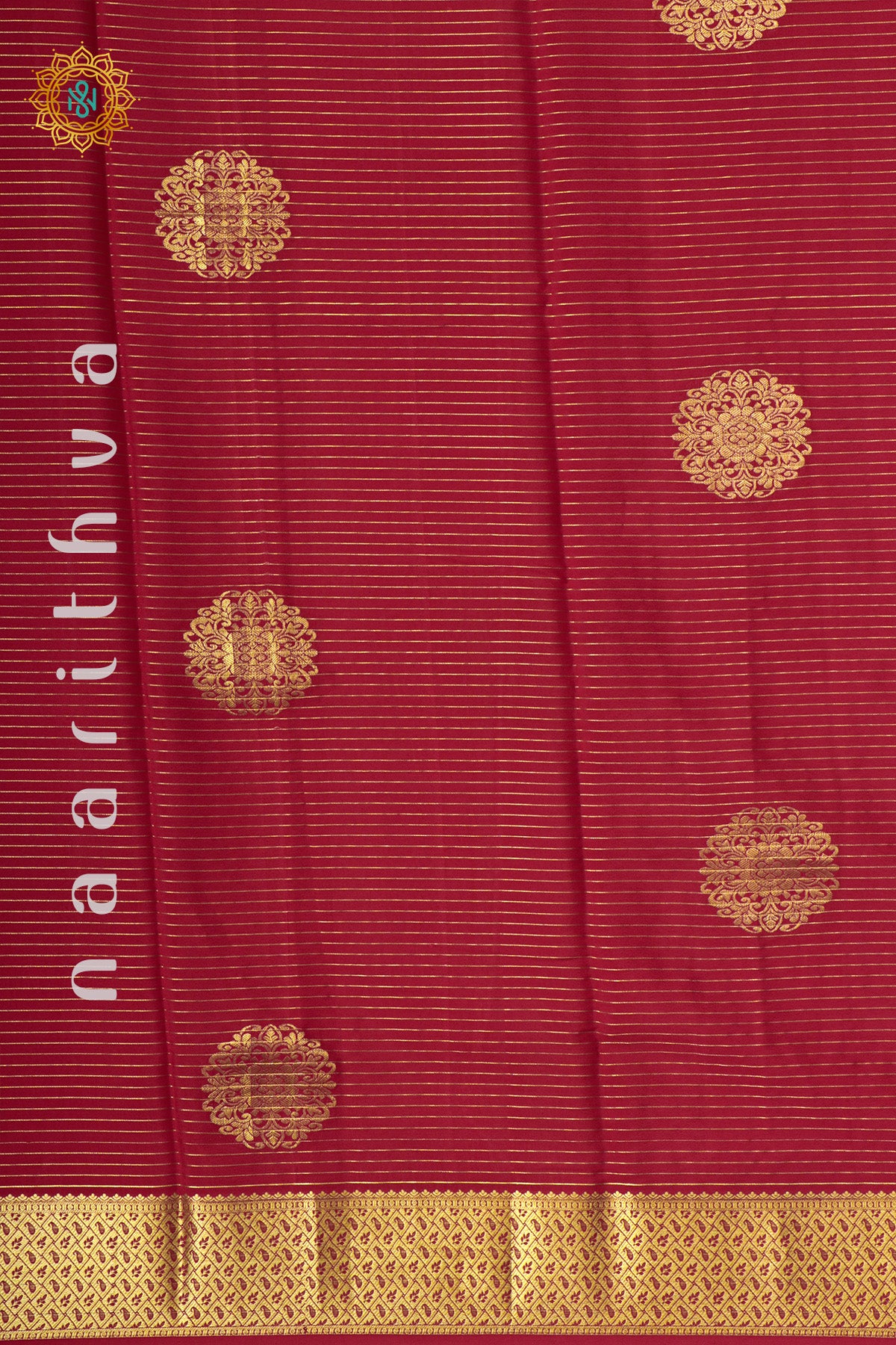 RED - PURE MYSORE CREPE SILK